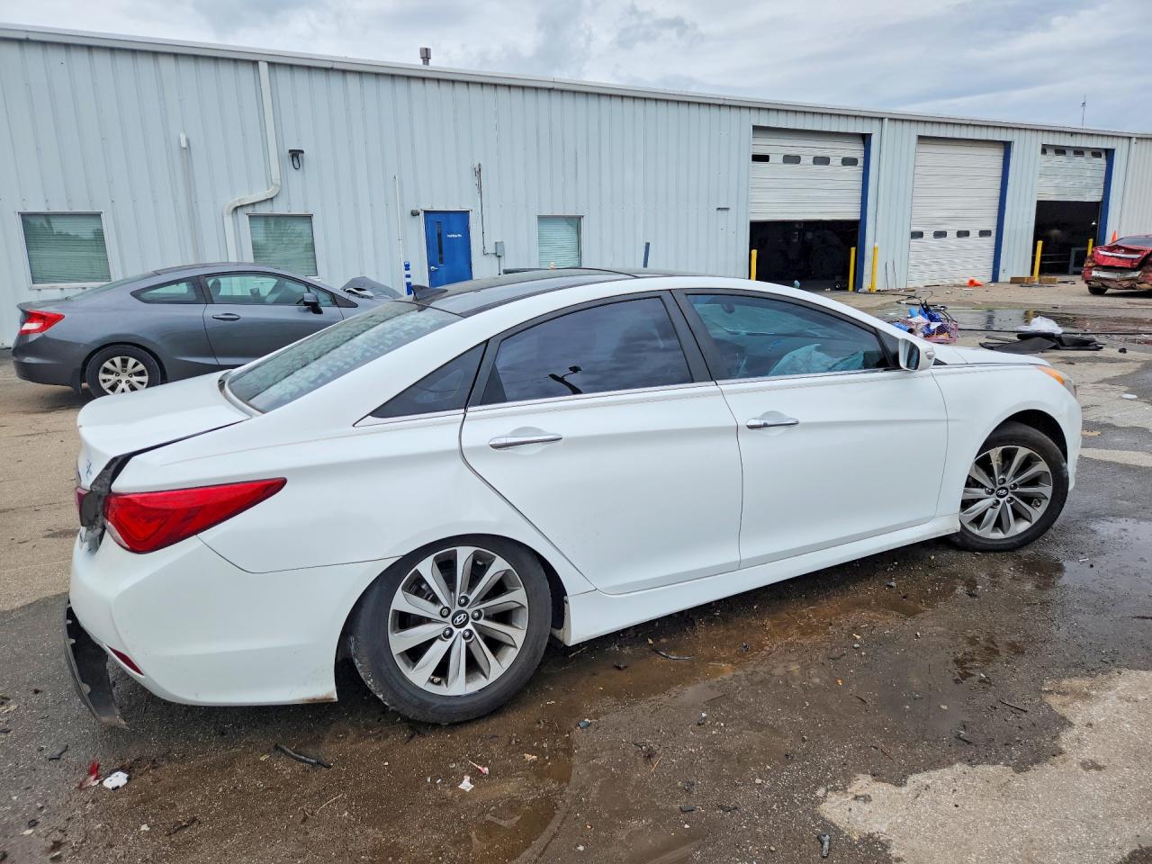 2014 Hyundai Sonata Limited White vin: 5NPEC4AC7EH814587
