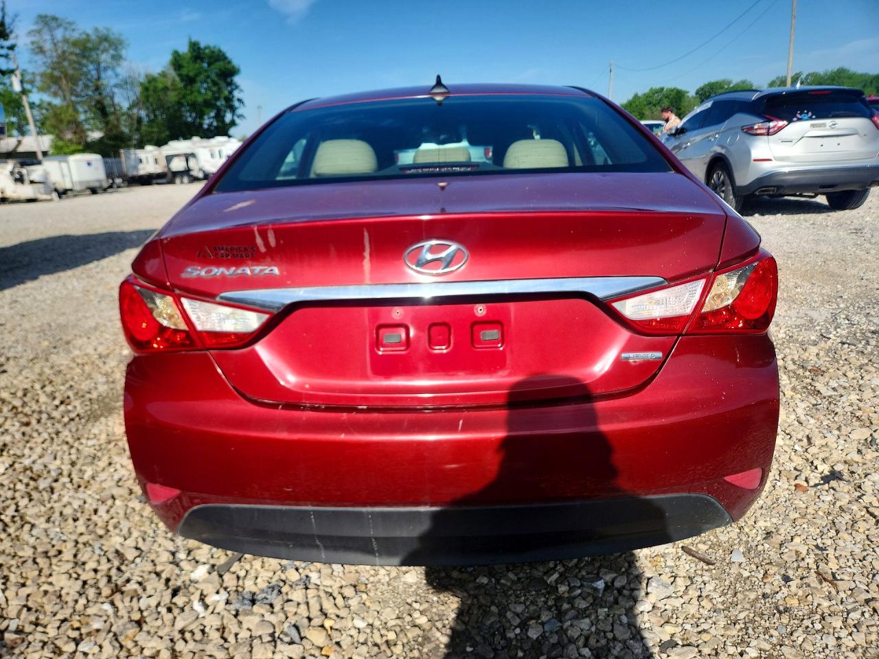 2014 Hyundai Sonata Burgundy vin: 5NPEC4AC7EH819854