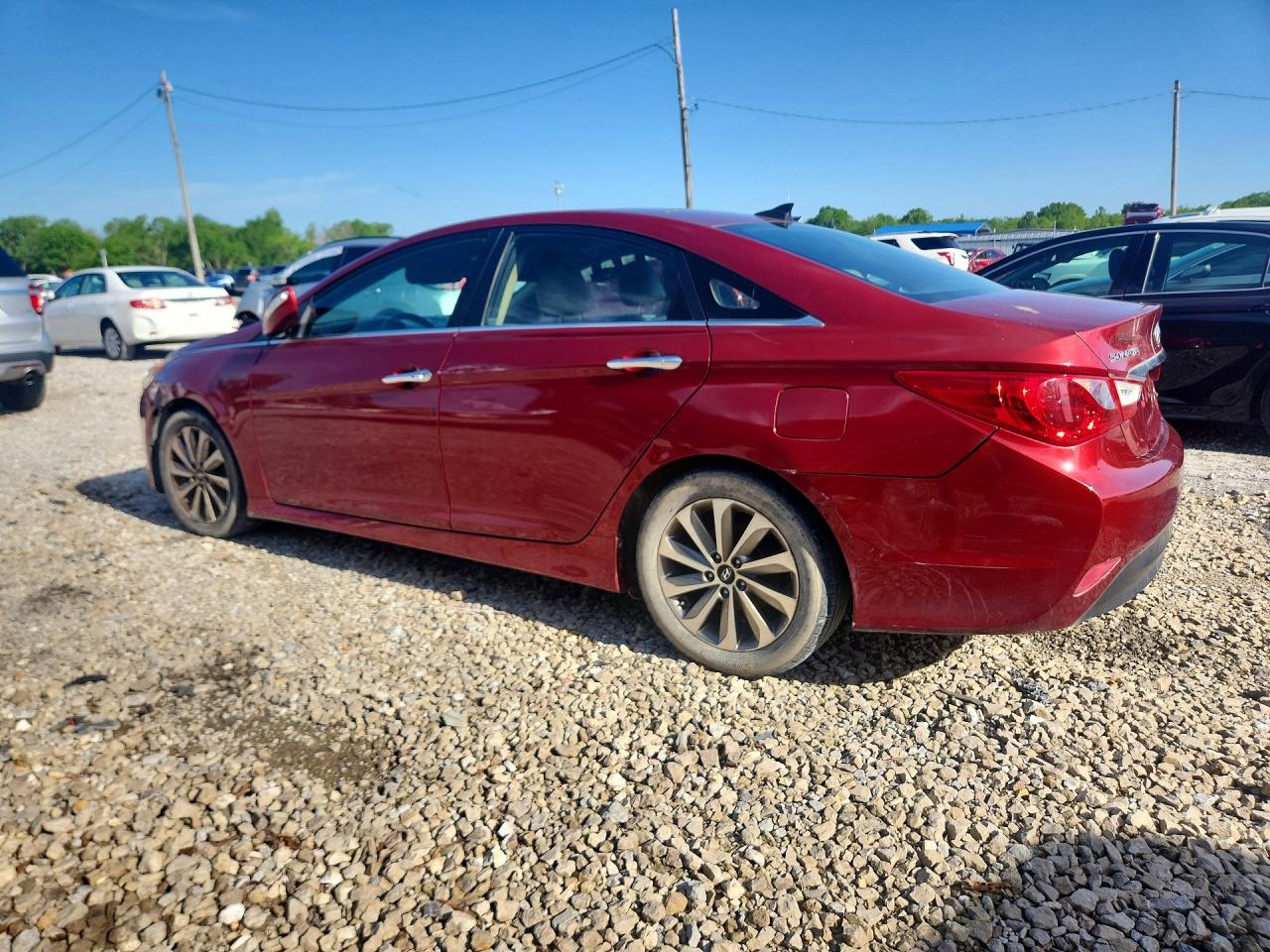 2014 Hyundai Sonata Burgundy vin: 5NPEC4AC7EH819854