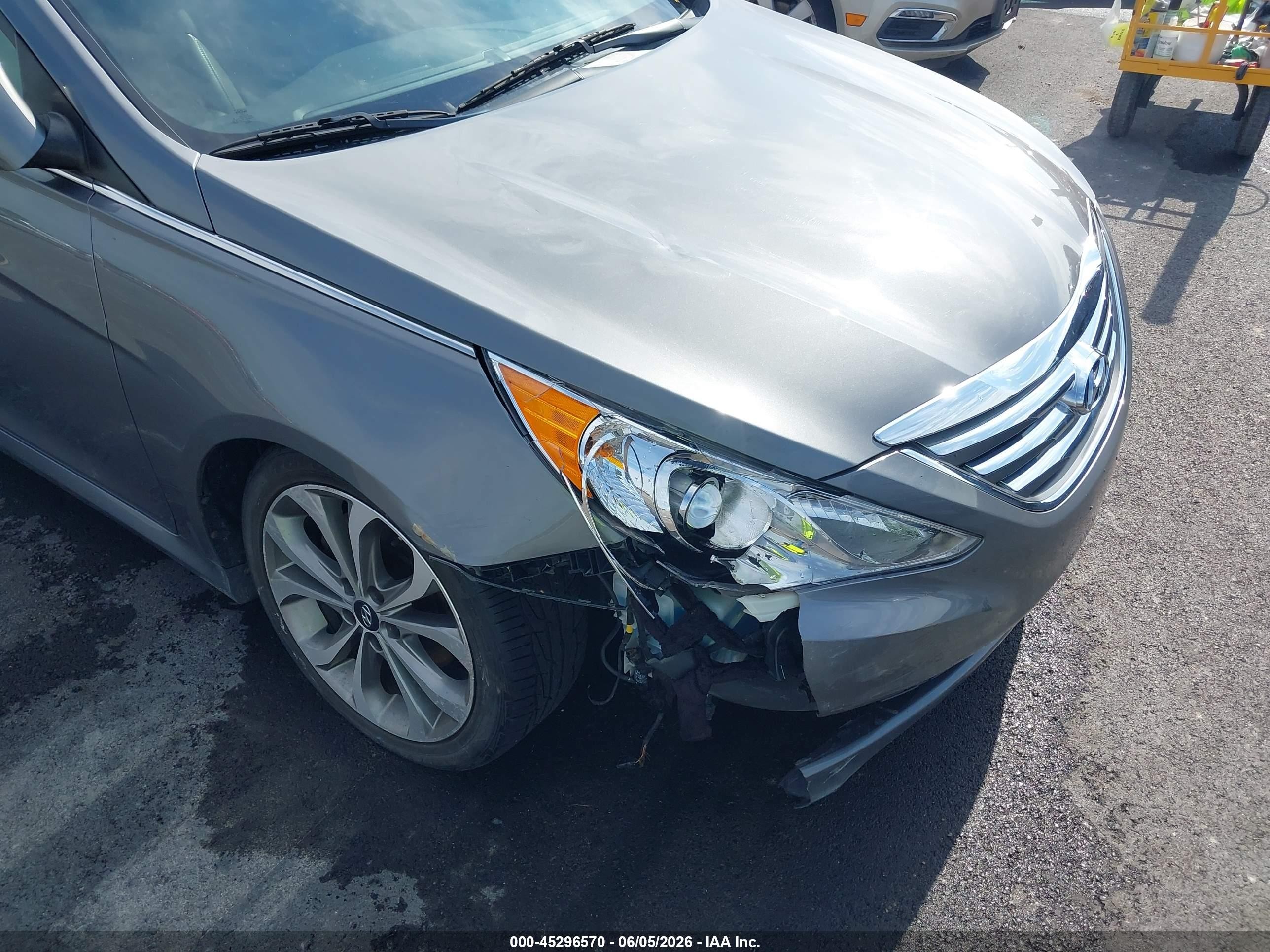 2014 Hyundai Sonata Se Gray vin: 5NPEC4AC7EH824701