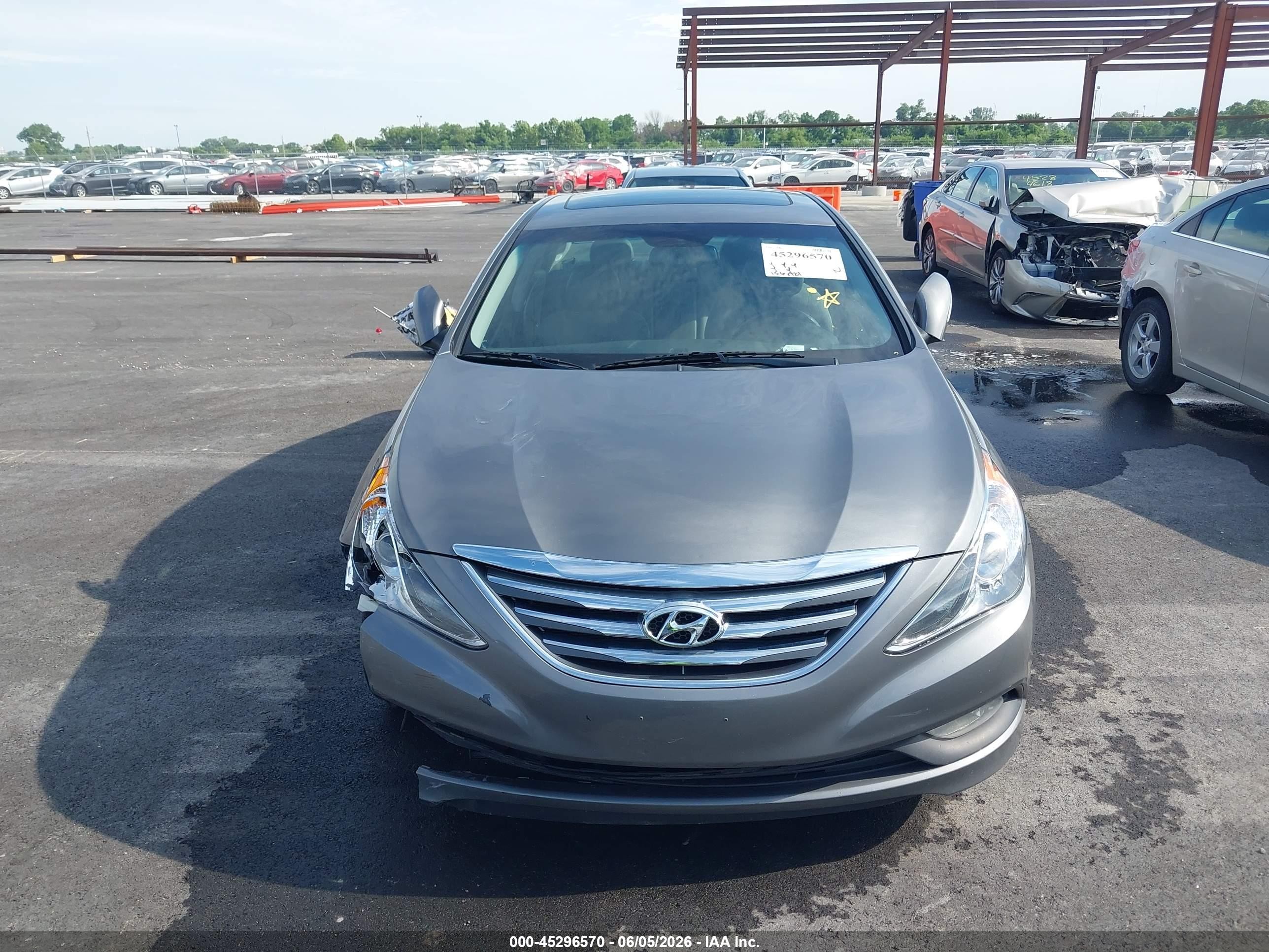 2014 Hyundai Sonata Se Gray vin: 5NPEC4AC7EH824701