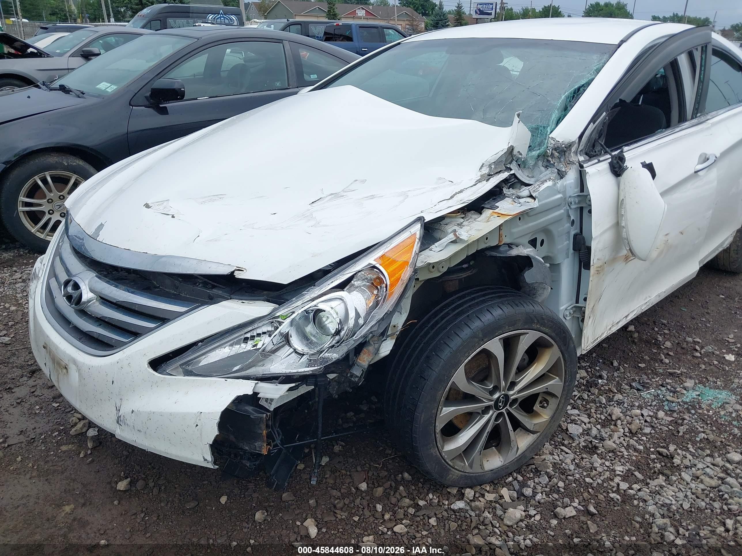 2014 Hyundai Sonata Se Белый vin: 5NPEC4AC7EH849243