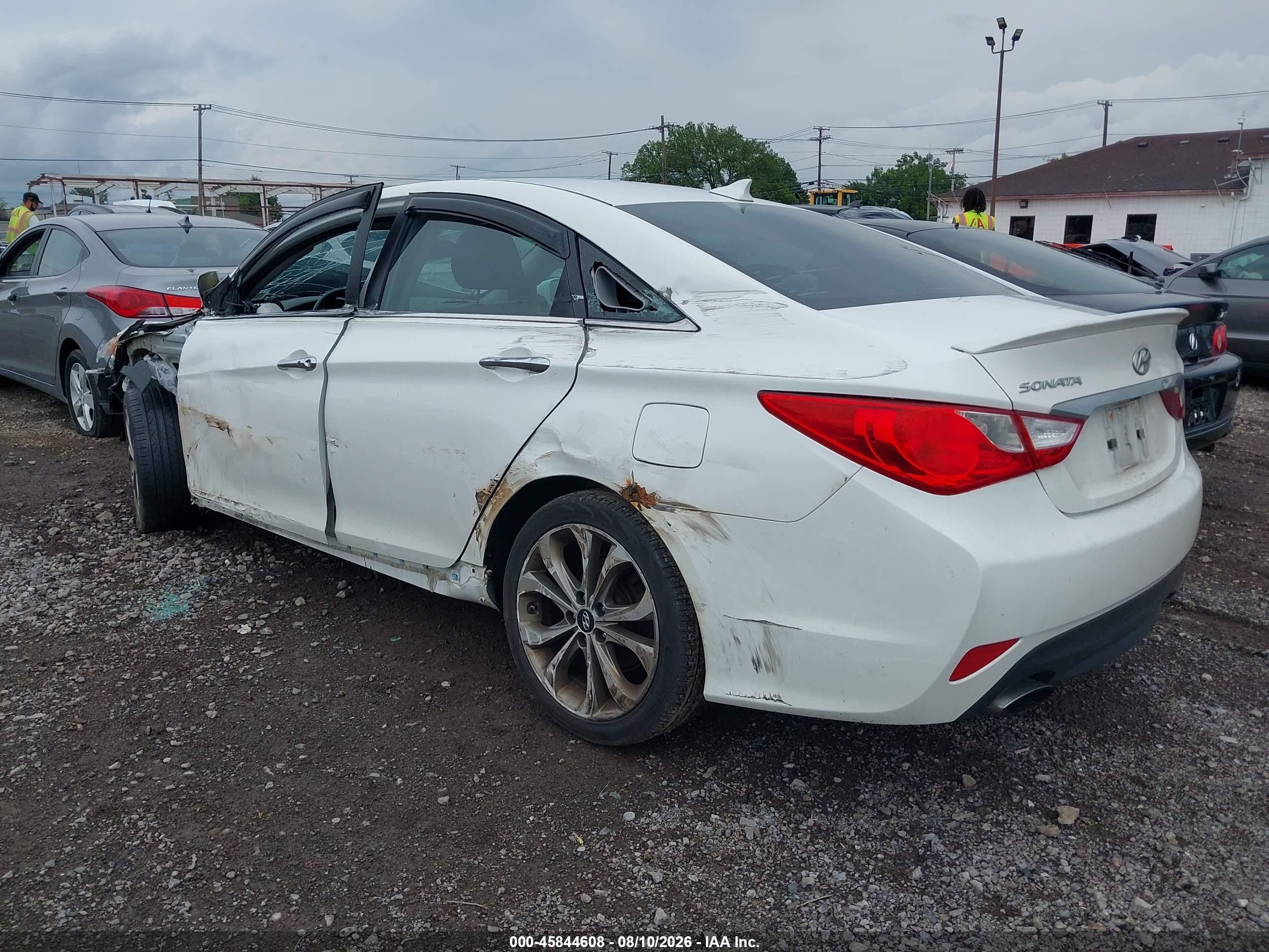 2014 Hyundai Sonata Se Белый vin: 5NPEC4AC7EH849243