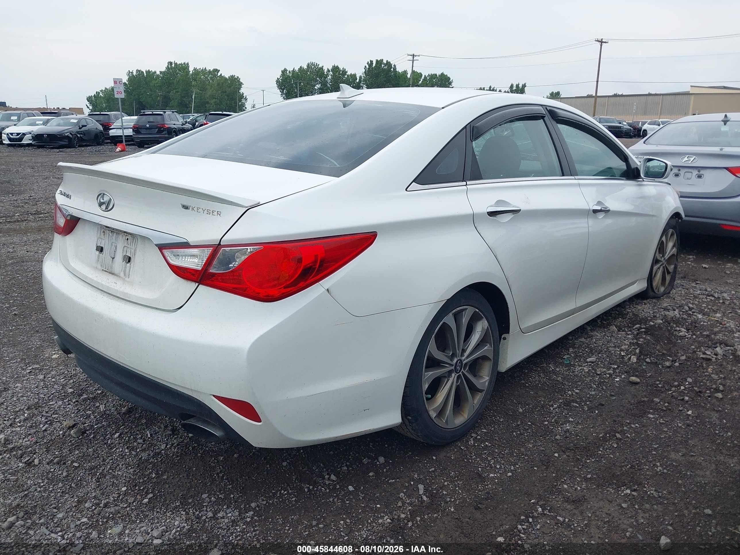 2014 Hyundai Sonata Se Белый vin: 5NPEC4AC7EH849243