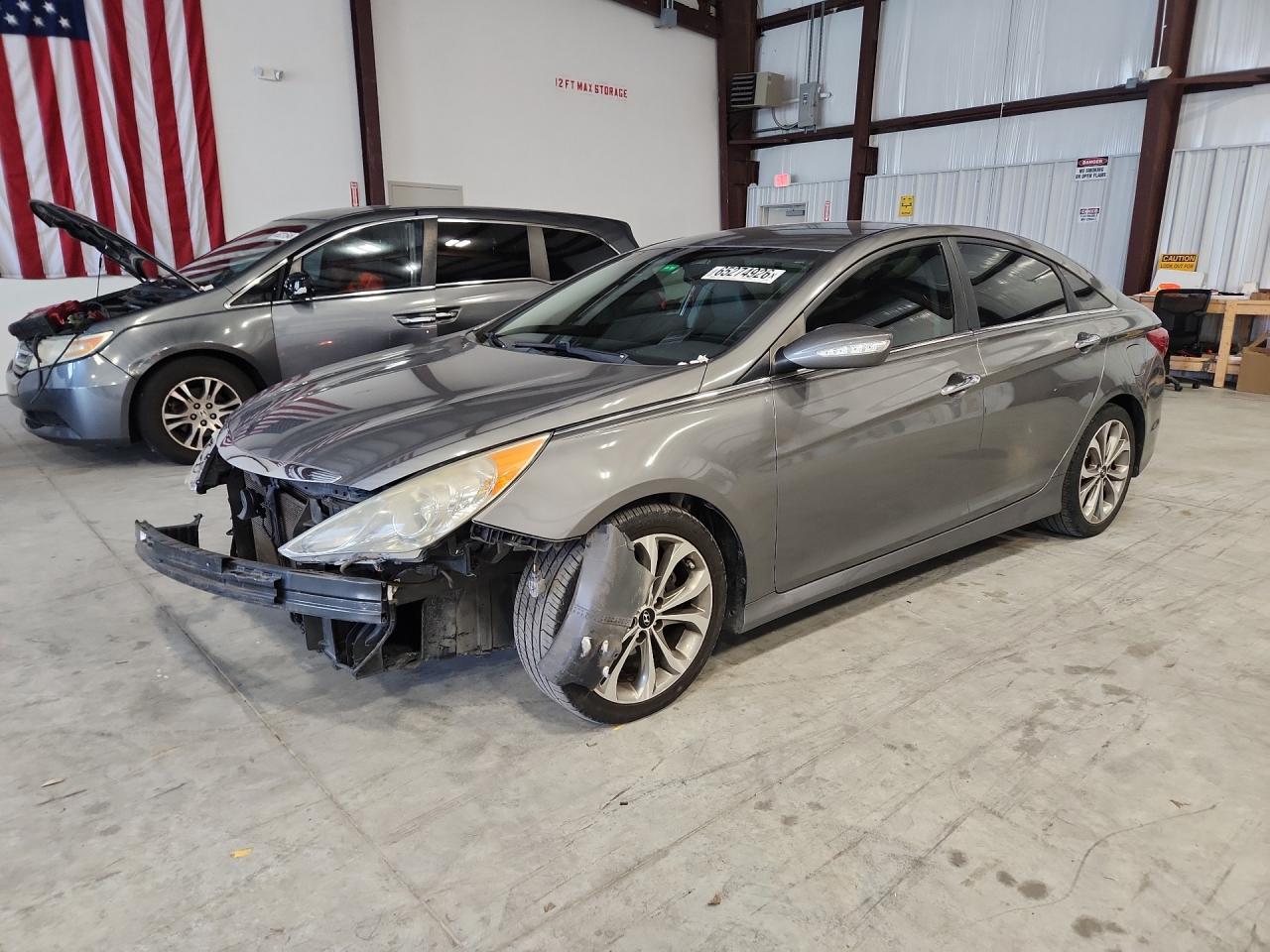 2014 Hyundai Sonata Se Gray vin: 5NPEC4AC7EH874840