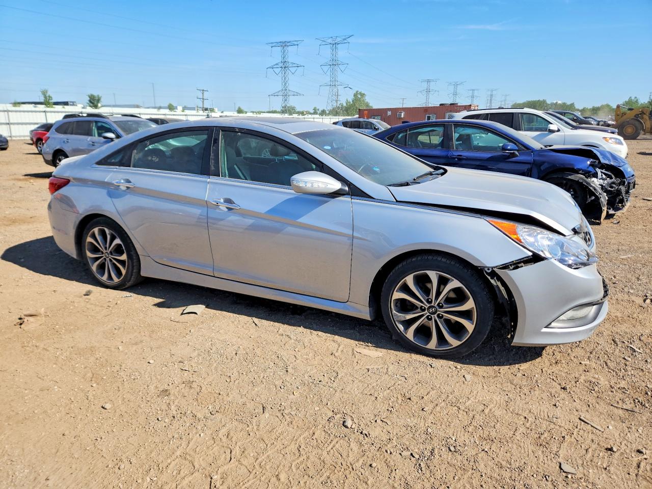 2014 Hyundai Sonata Se Silver vin: 5NPEC4AC7EH915757