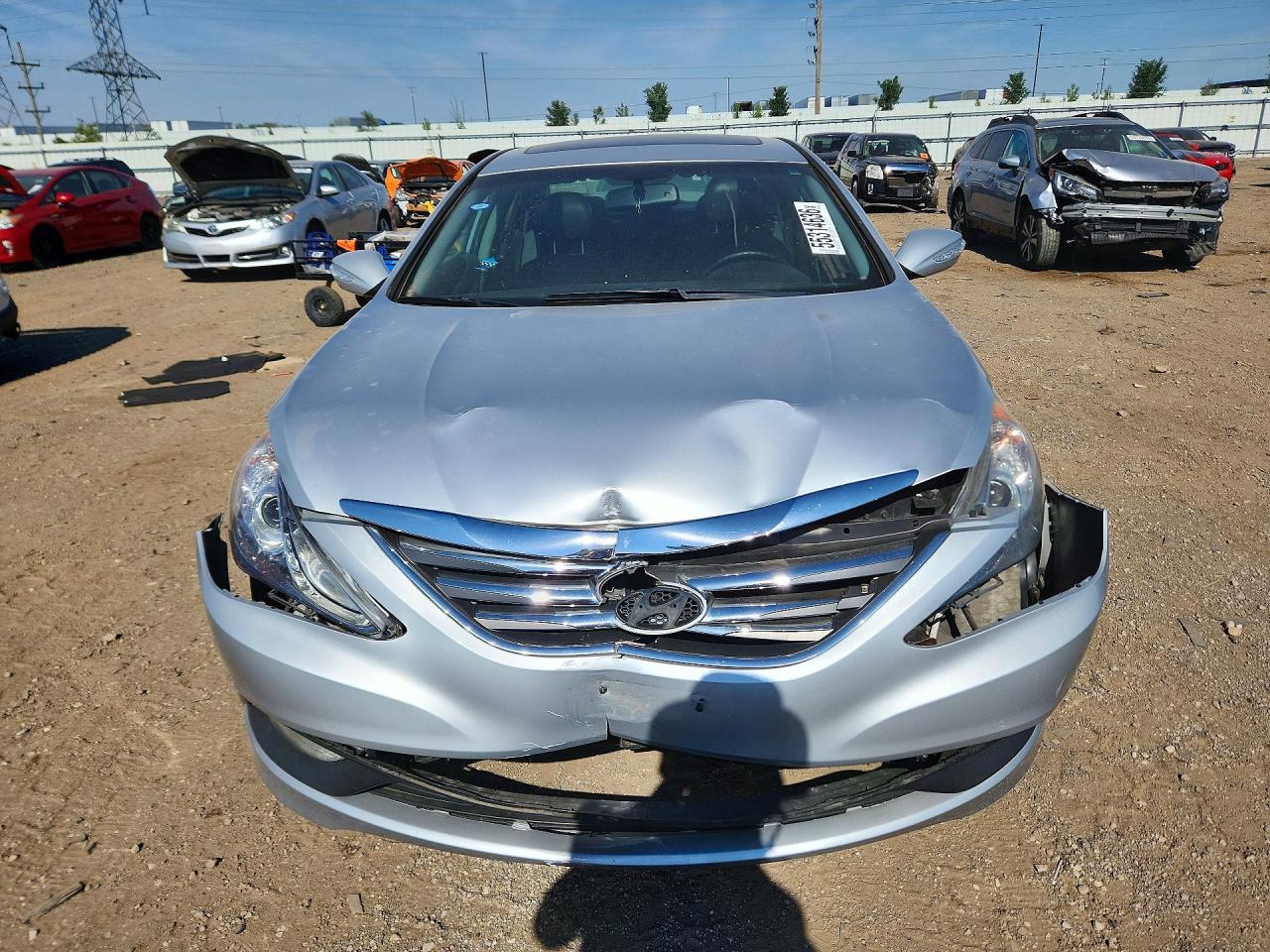 2014 Hyundai Sonata Se Silver vin: 5NPEC4AC7EH915757