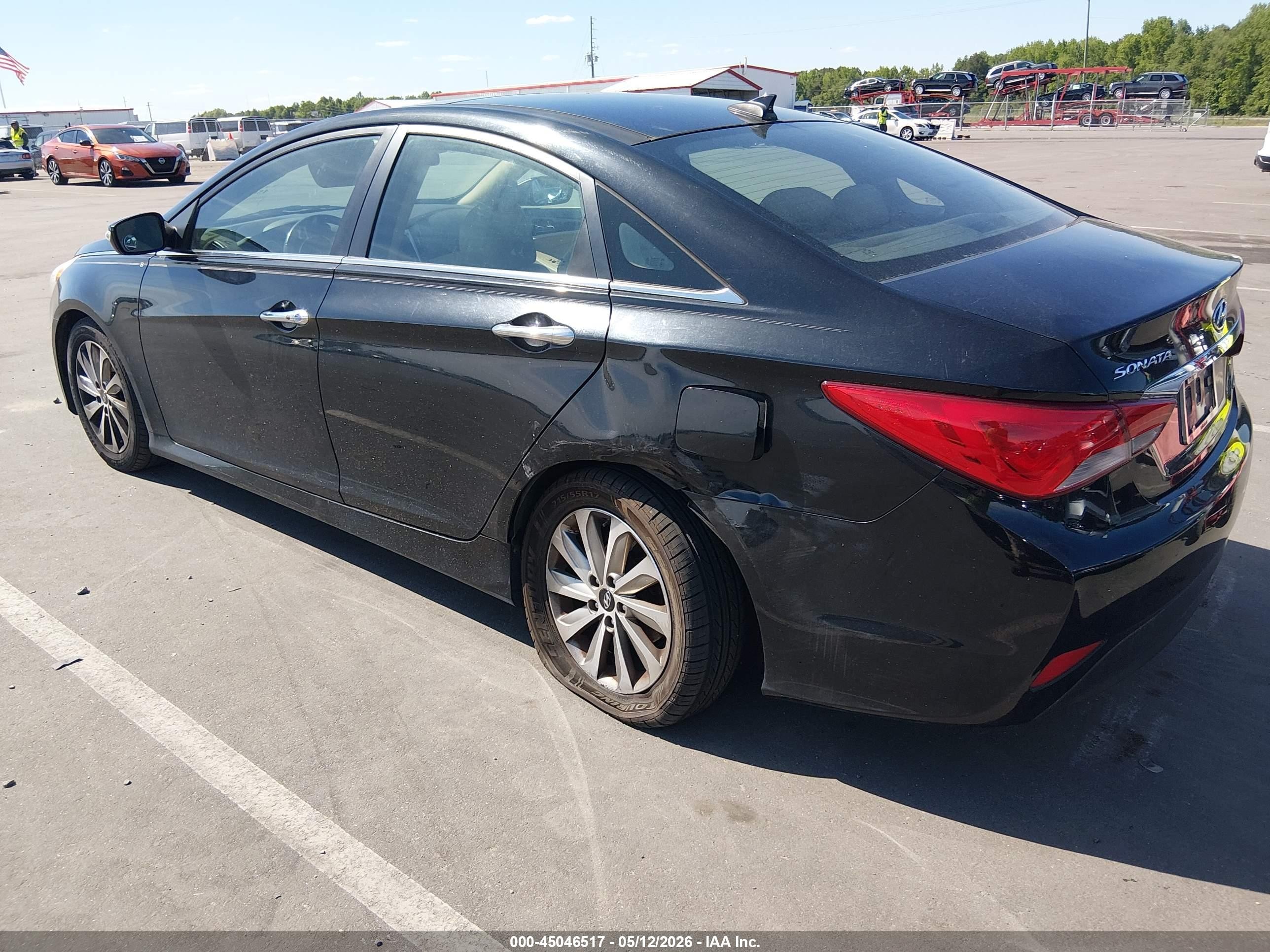 2014 Hyundai Sonata Limited Black vin: 5NPEC4AC7EH933918