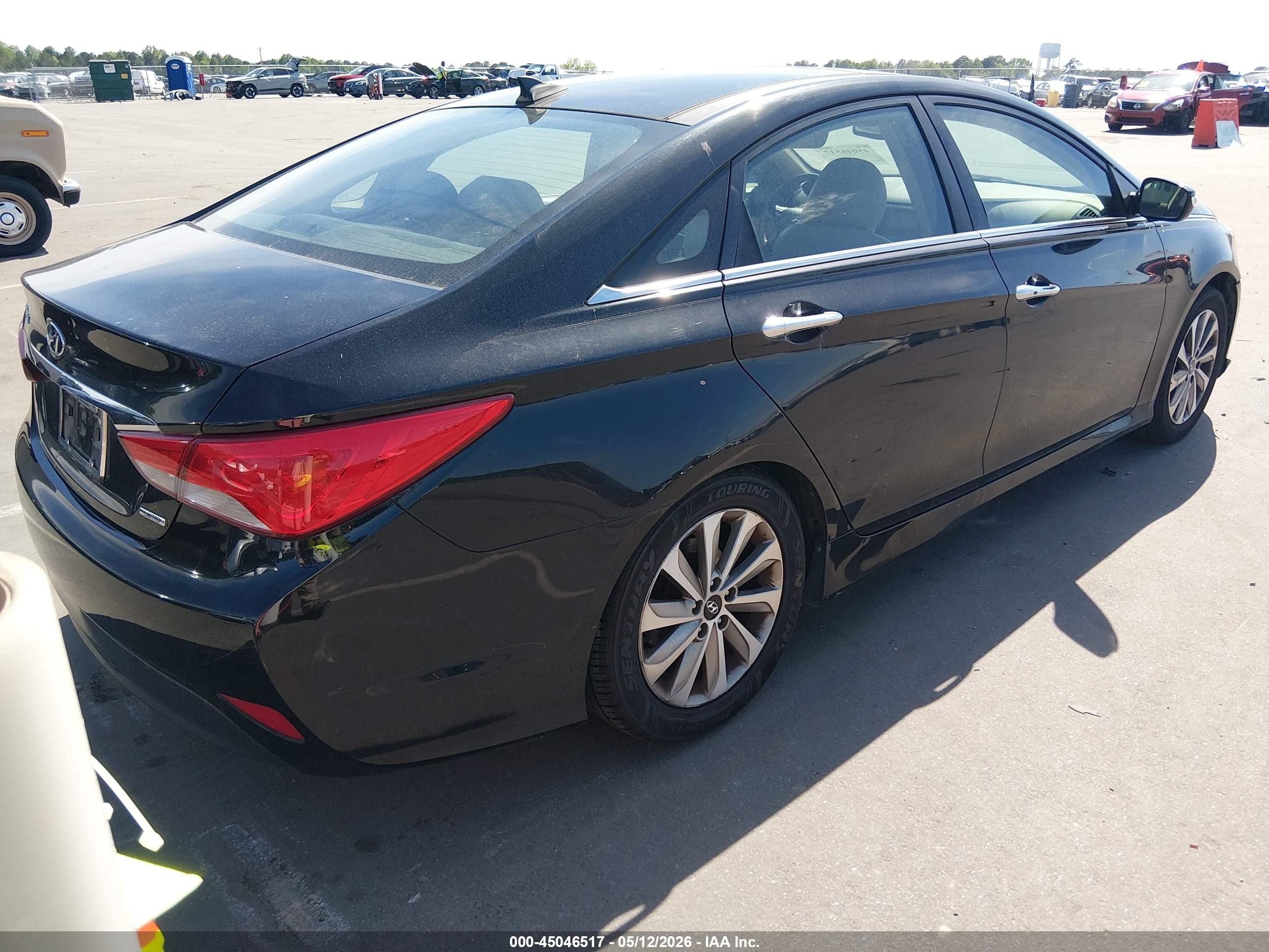 2014 Hyundai Sonata Limited Black vin: 5NPEC4AC7EH933918