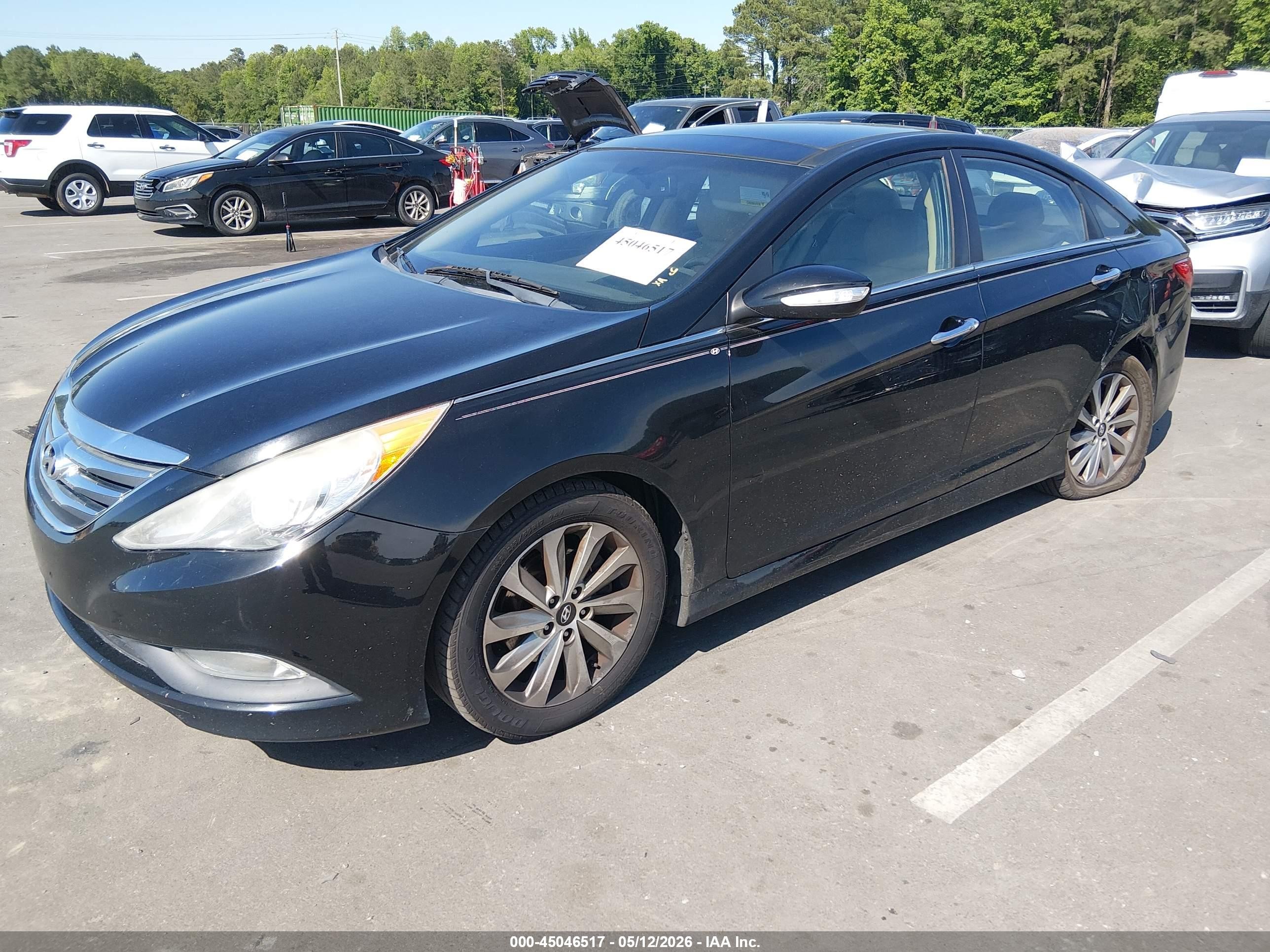 2014 Hyundai Sonata Limited Black vin: 5NPEC4AC7EH933918