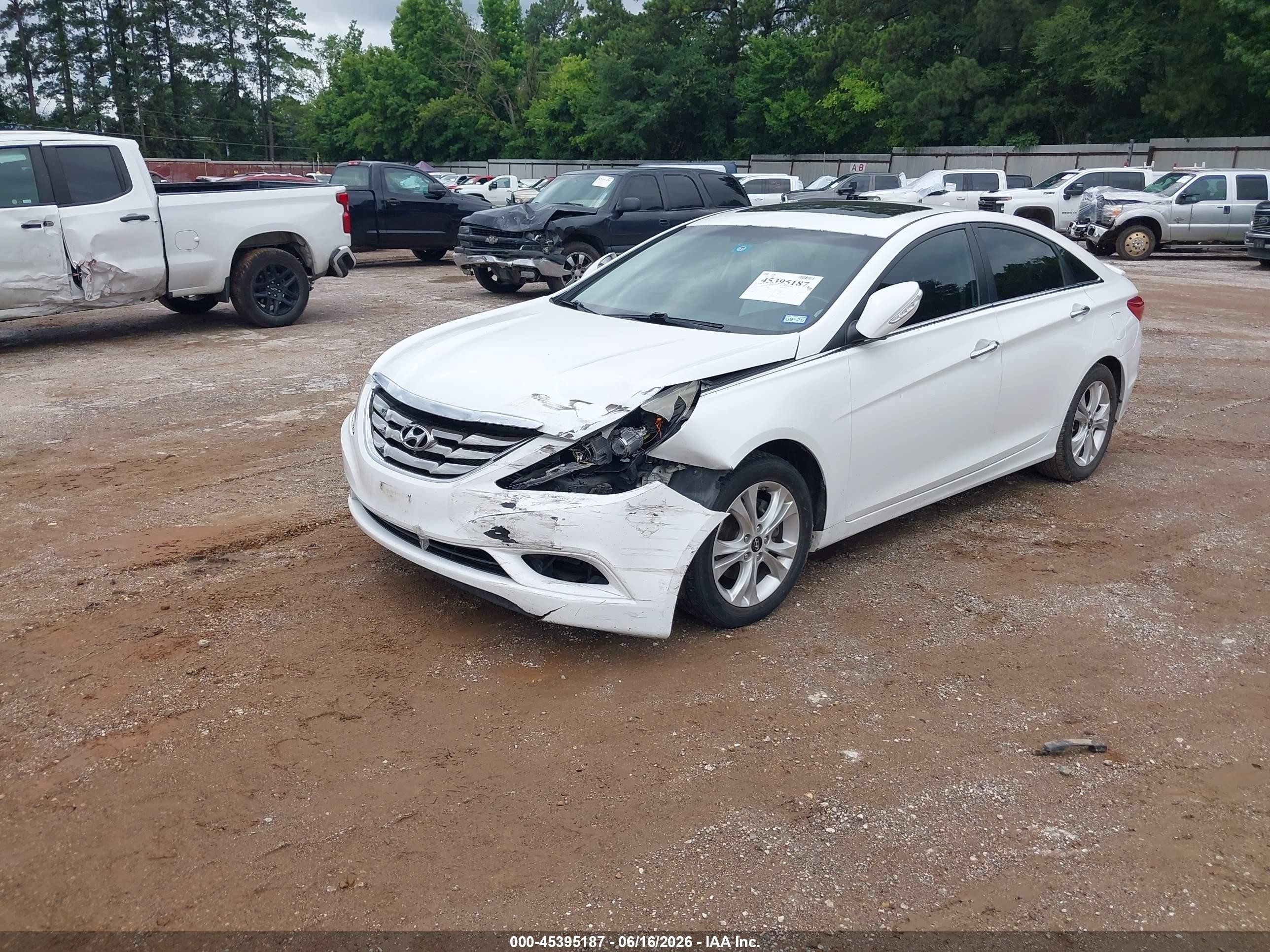 2011 Hyundai Sonata Limited White vin: 5NPEC4AC8BH030821