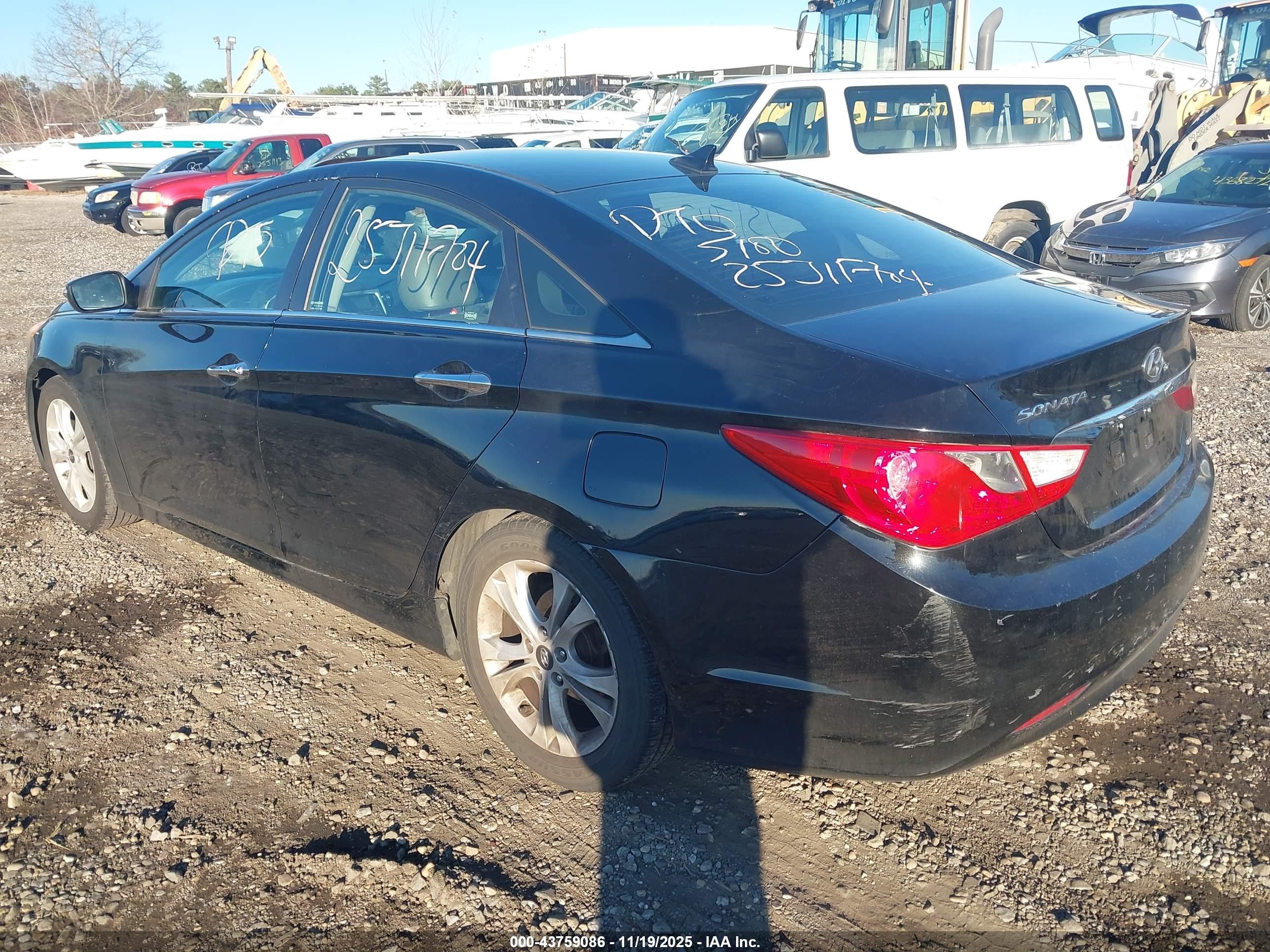 2011 Hyundai Sonata Limited Black vin: 5NPEC4AC8BH088699