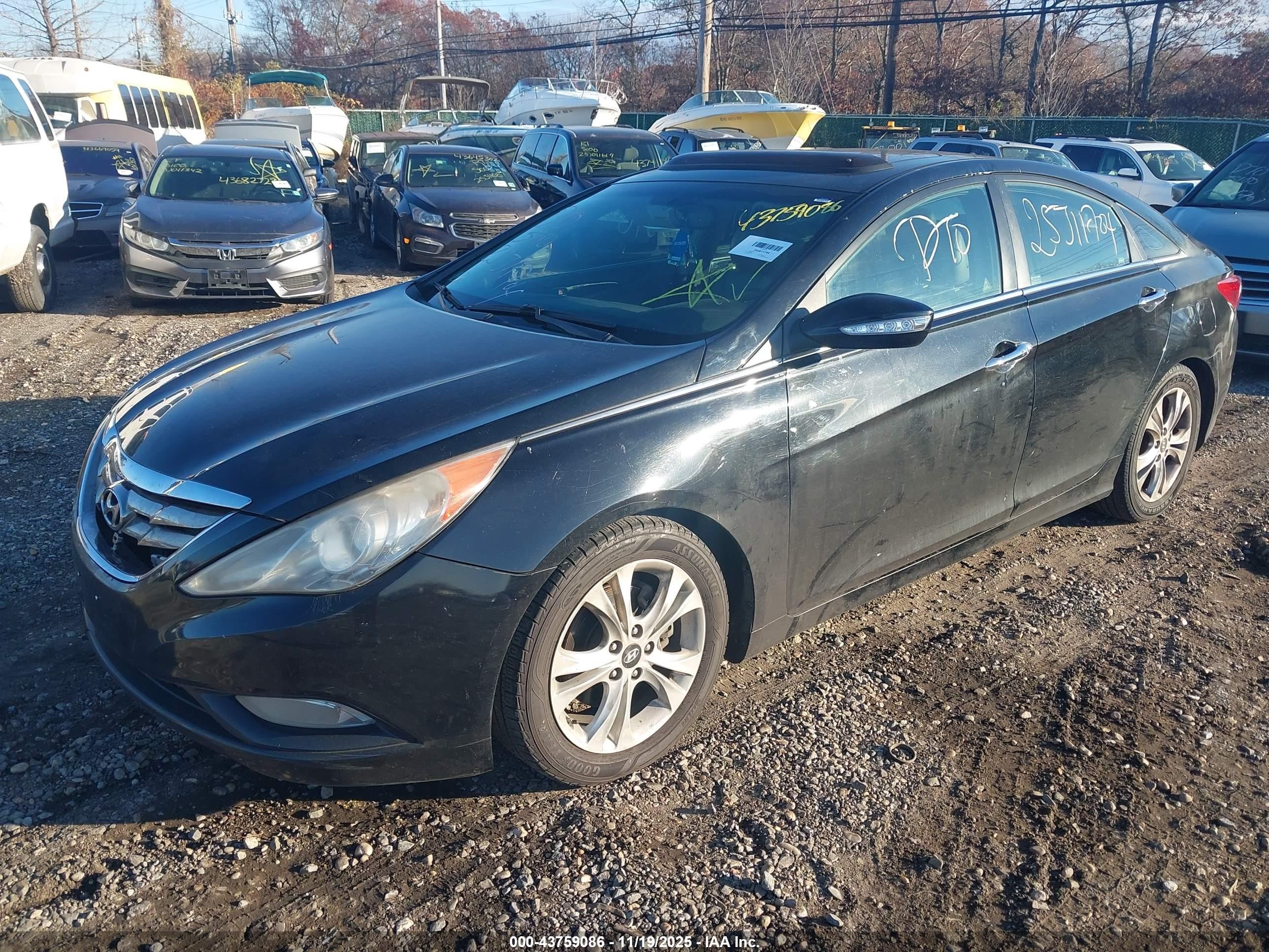 2011 Hyundai Sonata Limited Black vin: 5NPEC4AC8BH088699