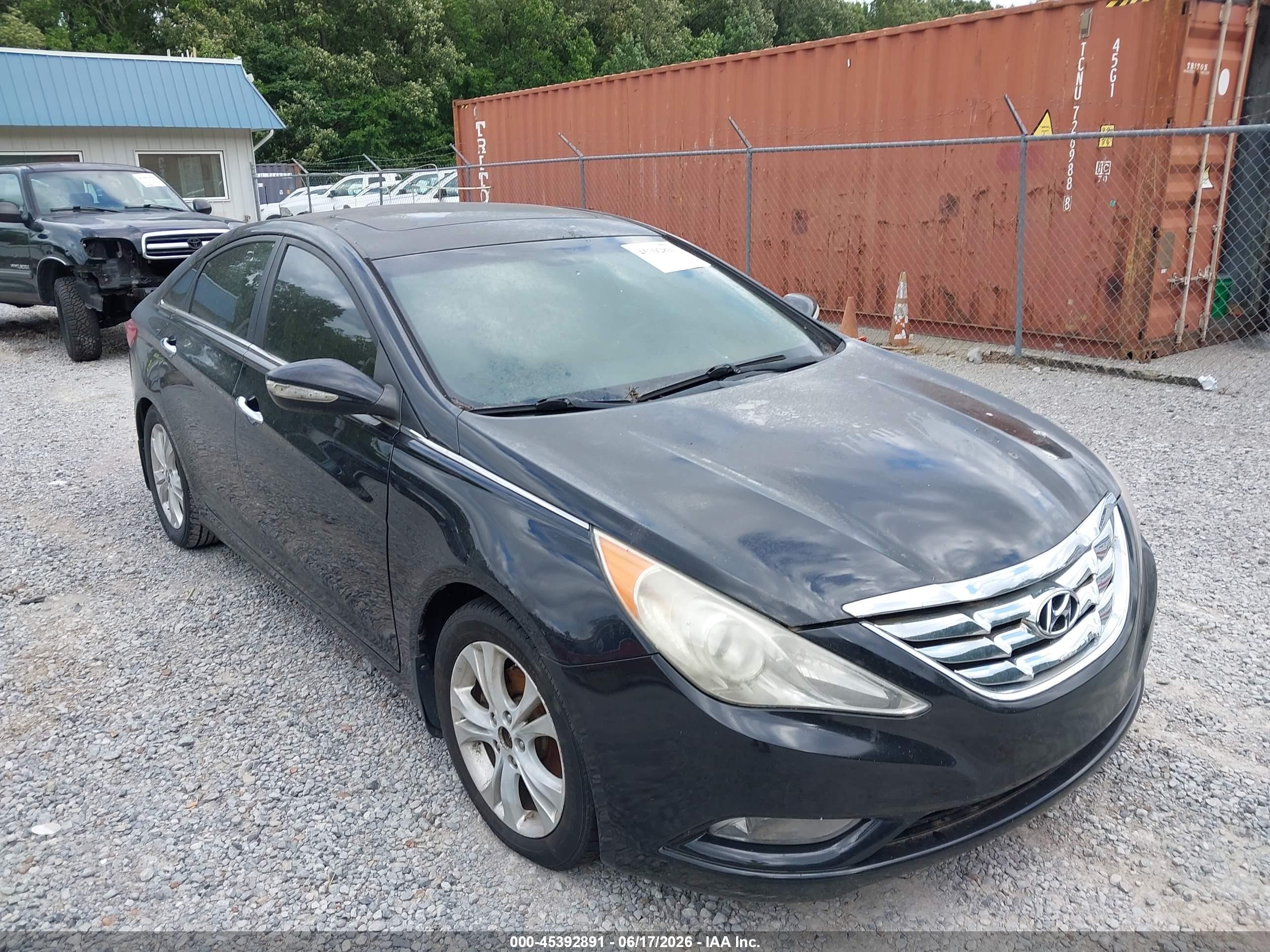 2011 Hyundai Sonata Limited Black vin: 5NPEC4AC8BH102519