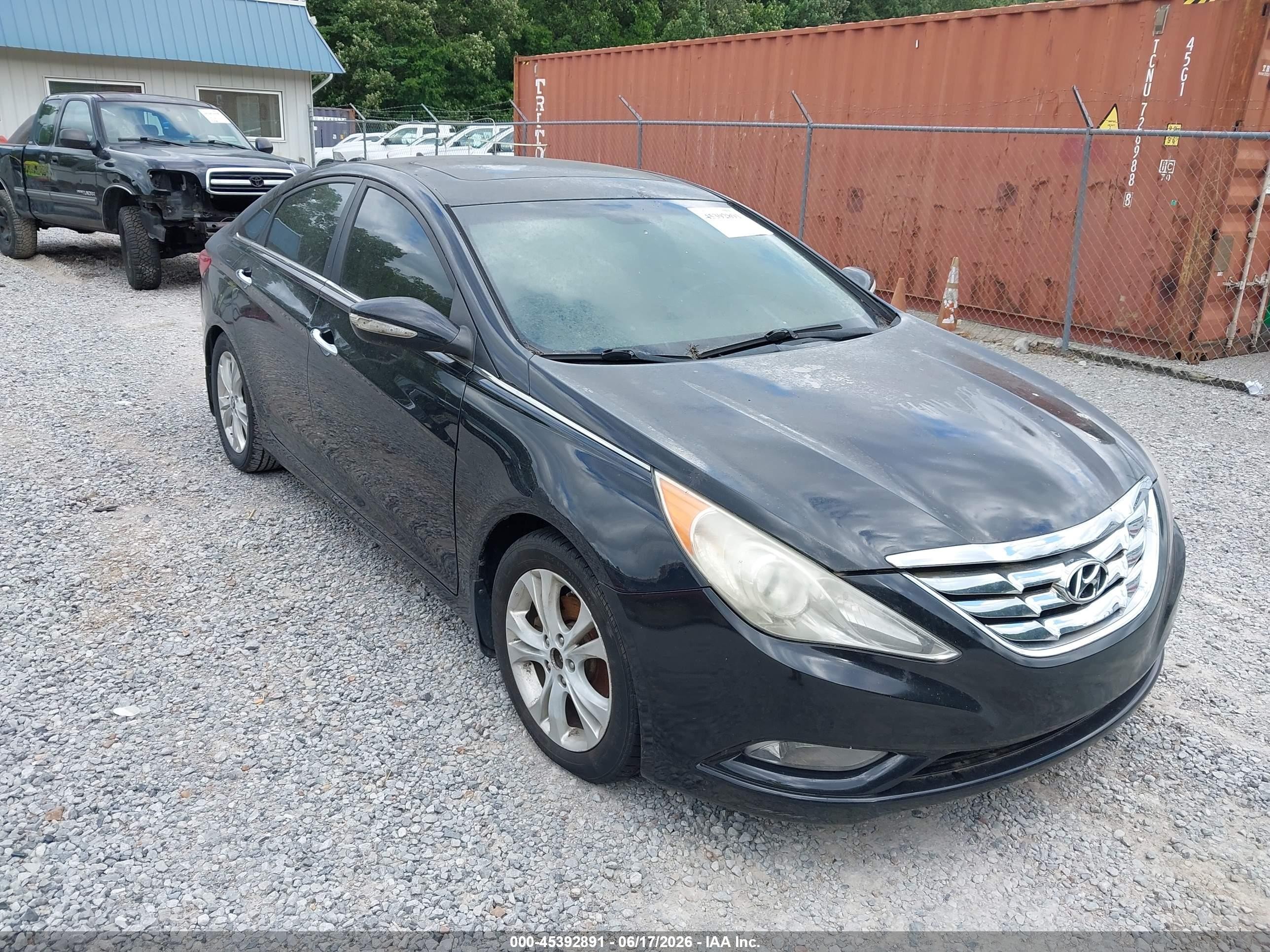 2011 Hyundai Sonata Limited Black vin: 5NPEC4AC8BH102519