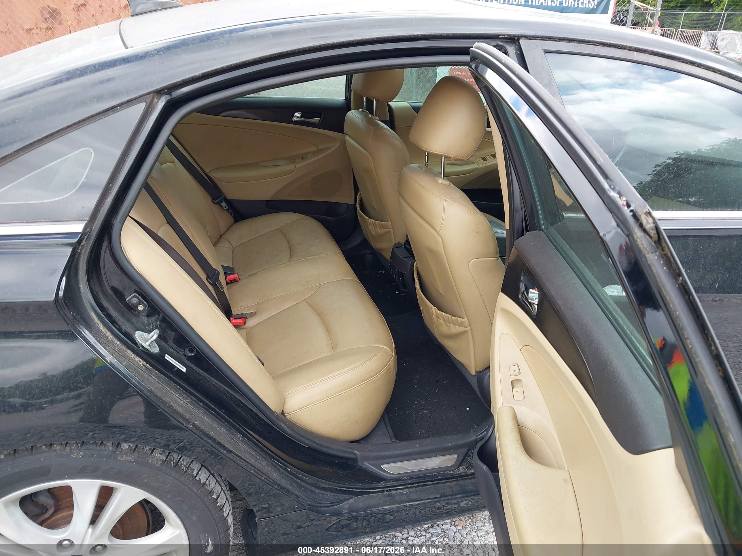 2011 Hyundai Sonata Limited Black vin: 5NPEC4AC8BH102519