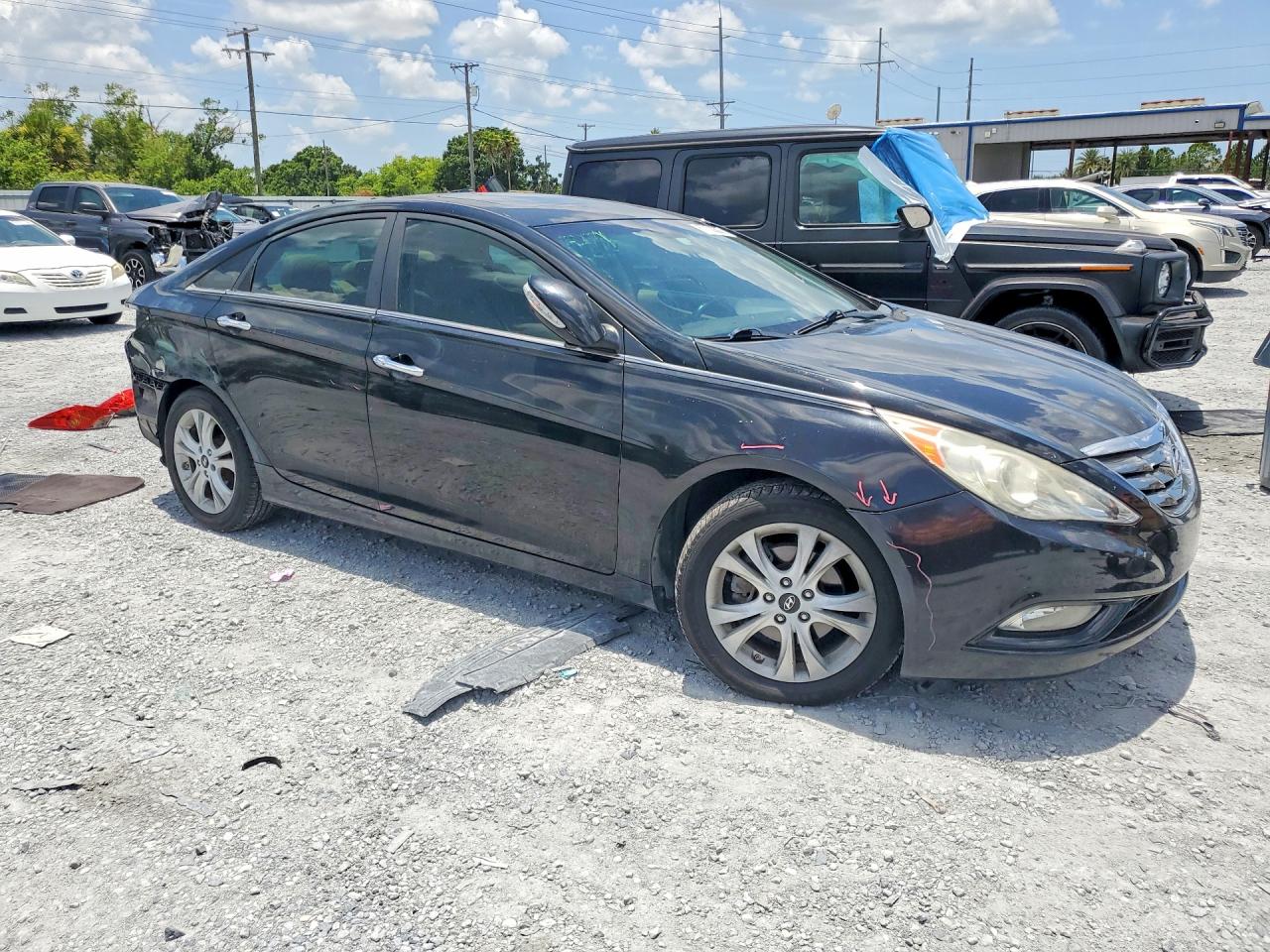2011 Hyundai Sonata Limited Black vin: 5NPEC4AC8BH211188