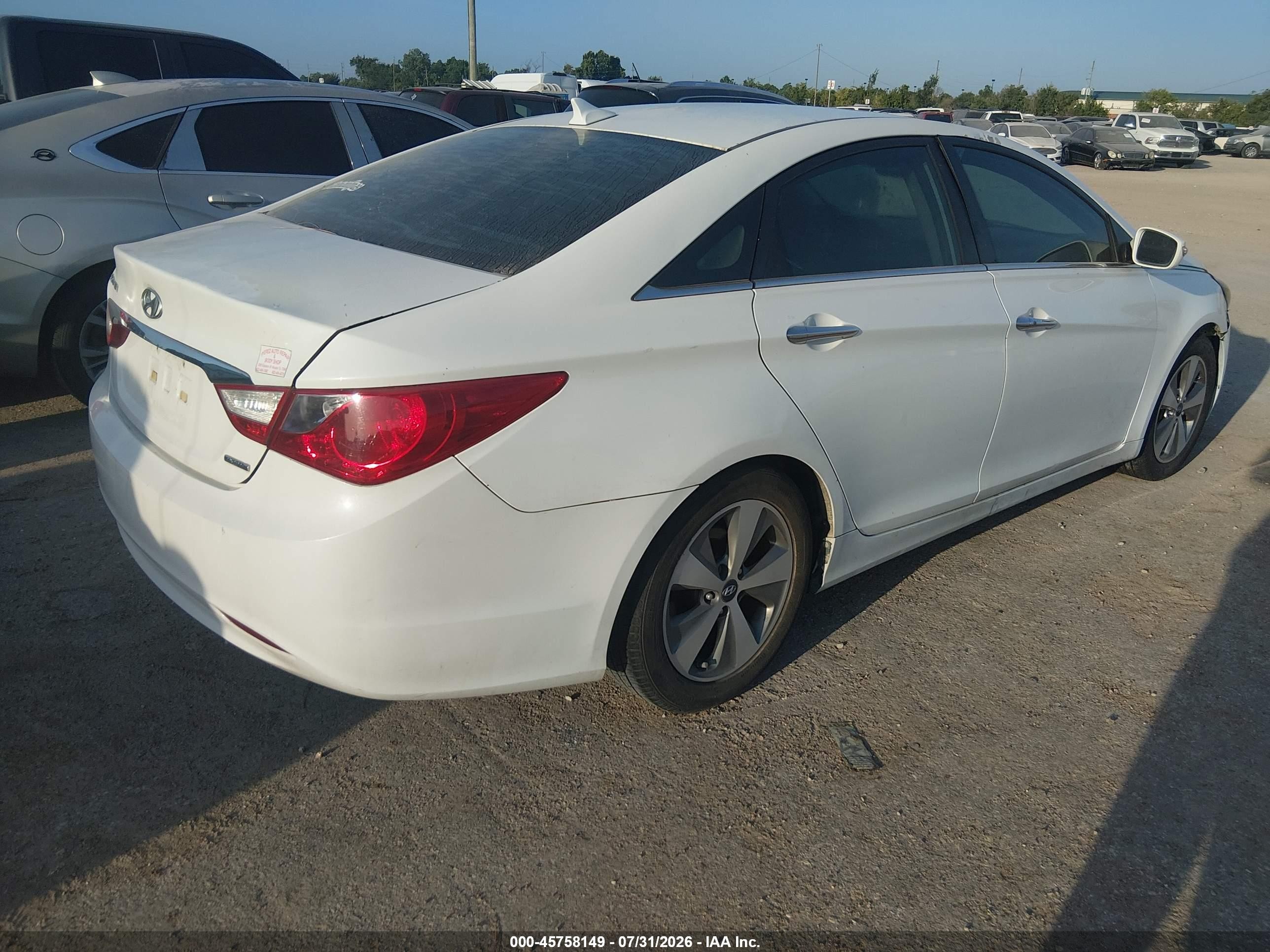 2011 Hyundai Sonata Limited Белый vin: 5NPEC4AC8BH237905