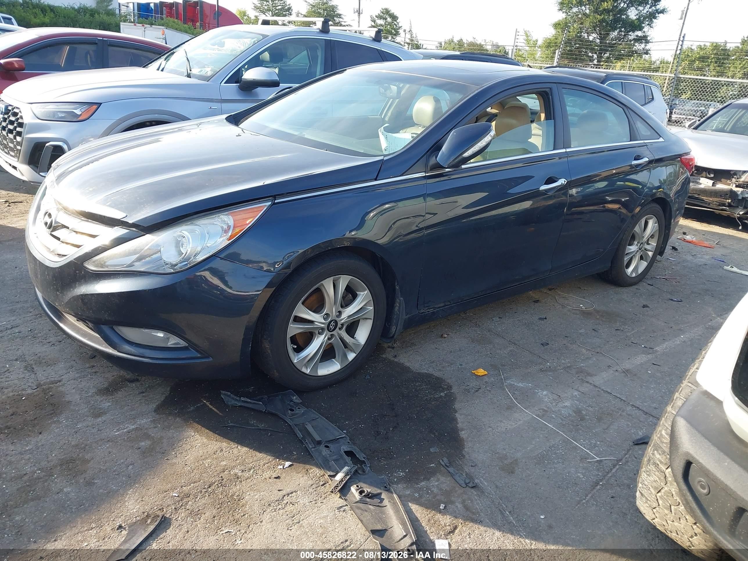 2011 Hyundai Sonata Limited Серый vin: 5NPEC4AC8BH258530