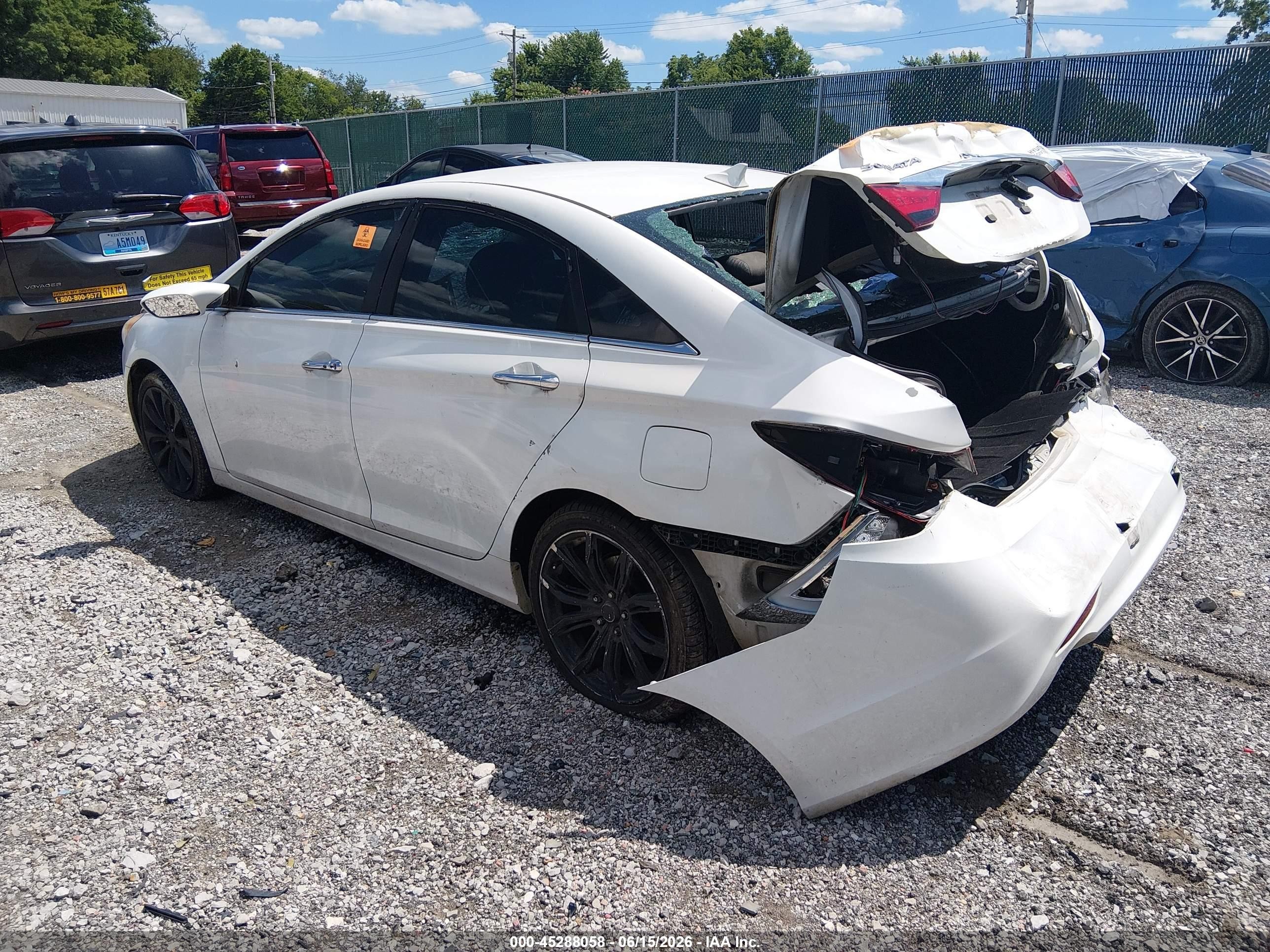 2011 Hyundai Sonata Se White vin: 5NPEC4AC8BH295898