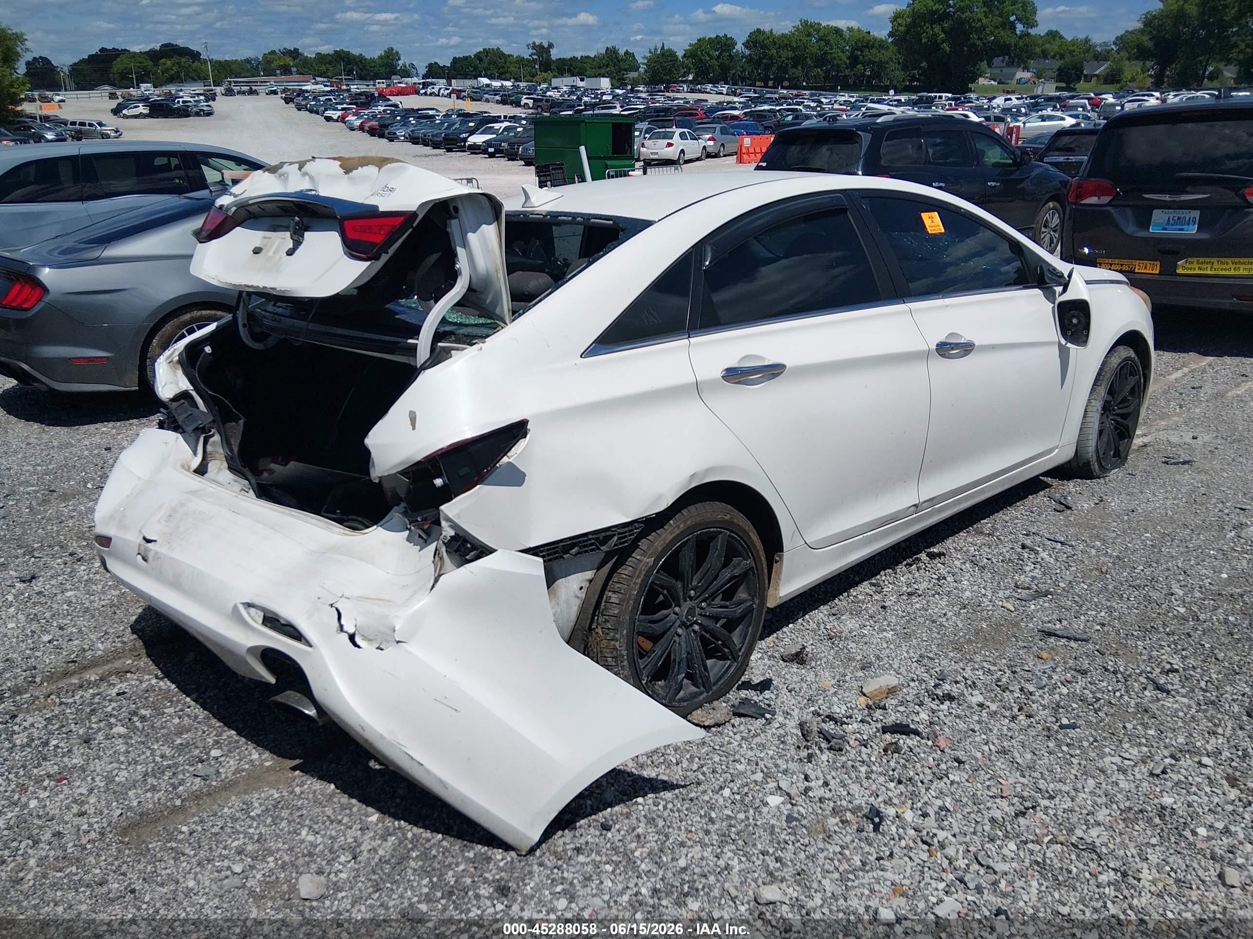 2011 Hyundai Sonata Se White vin: 5NPEC4AC8BH295898