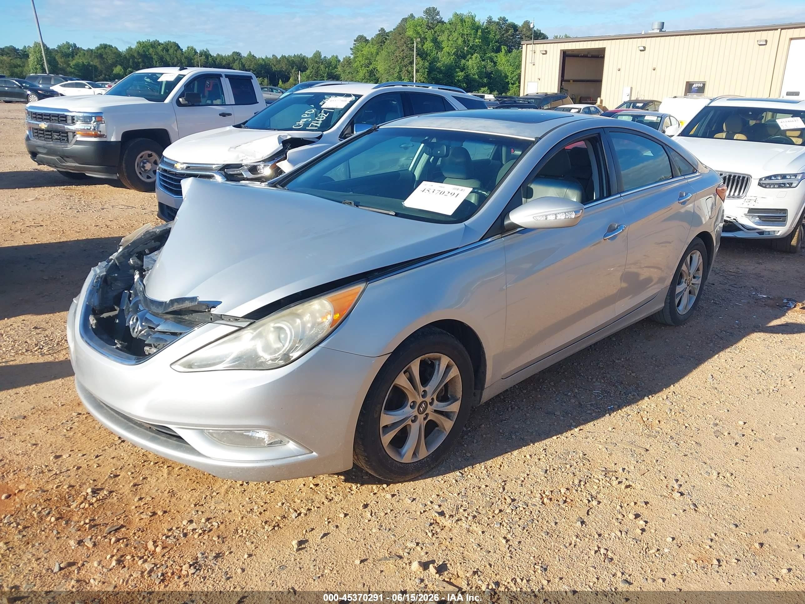 2011 Hyundai Sonata Limited Silver vin: 5NPEC4AC8BH304535