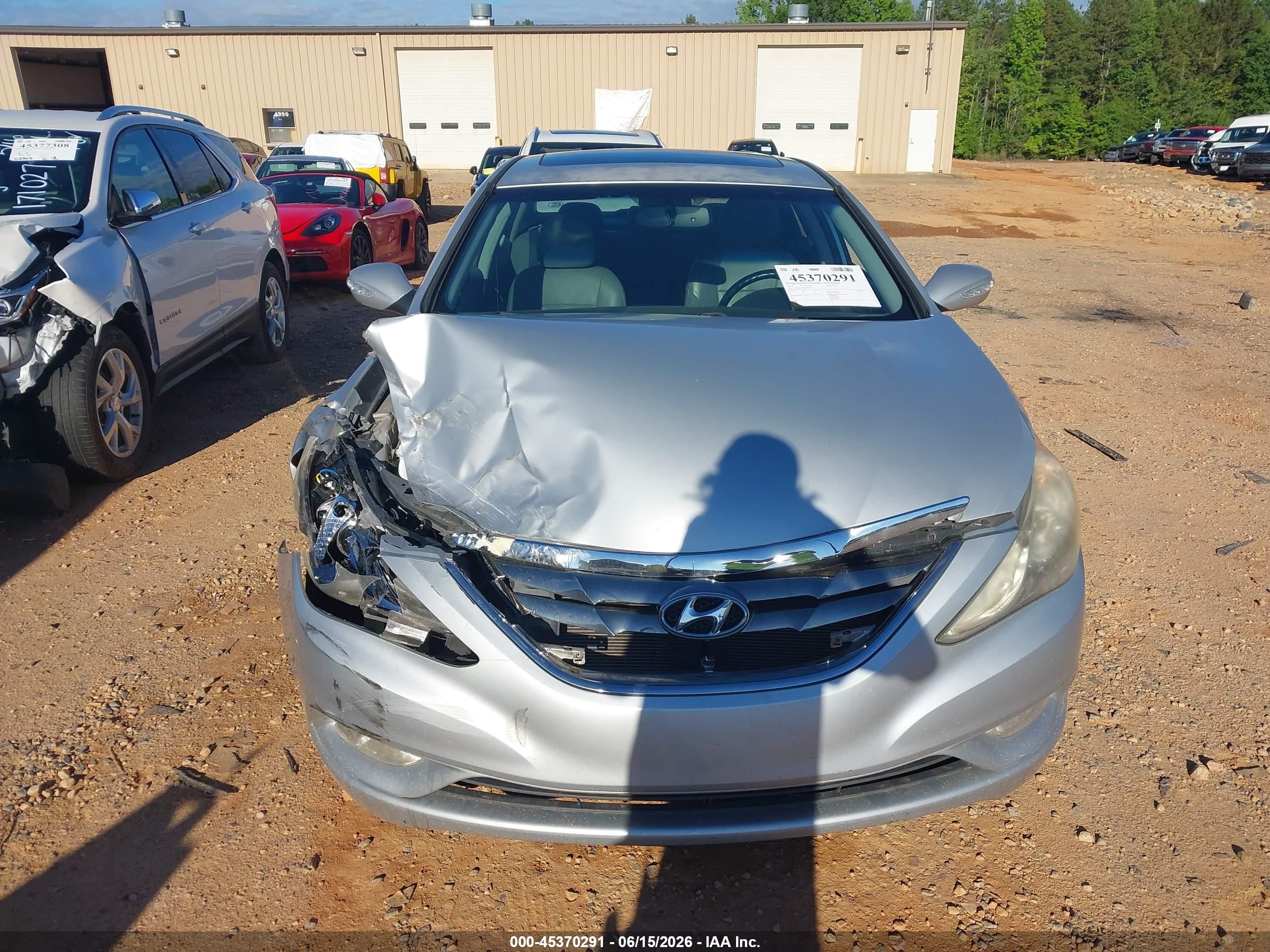 2011 Hyundai Sonata Limited Silver vin: 5NPEC4AC8BH304535