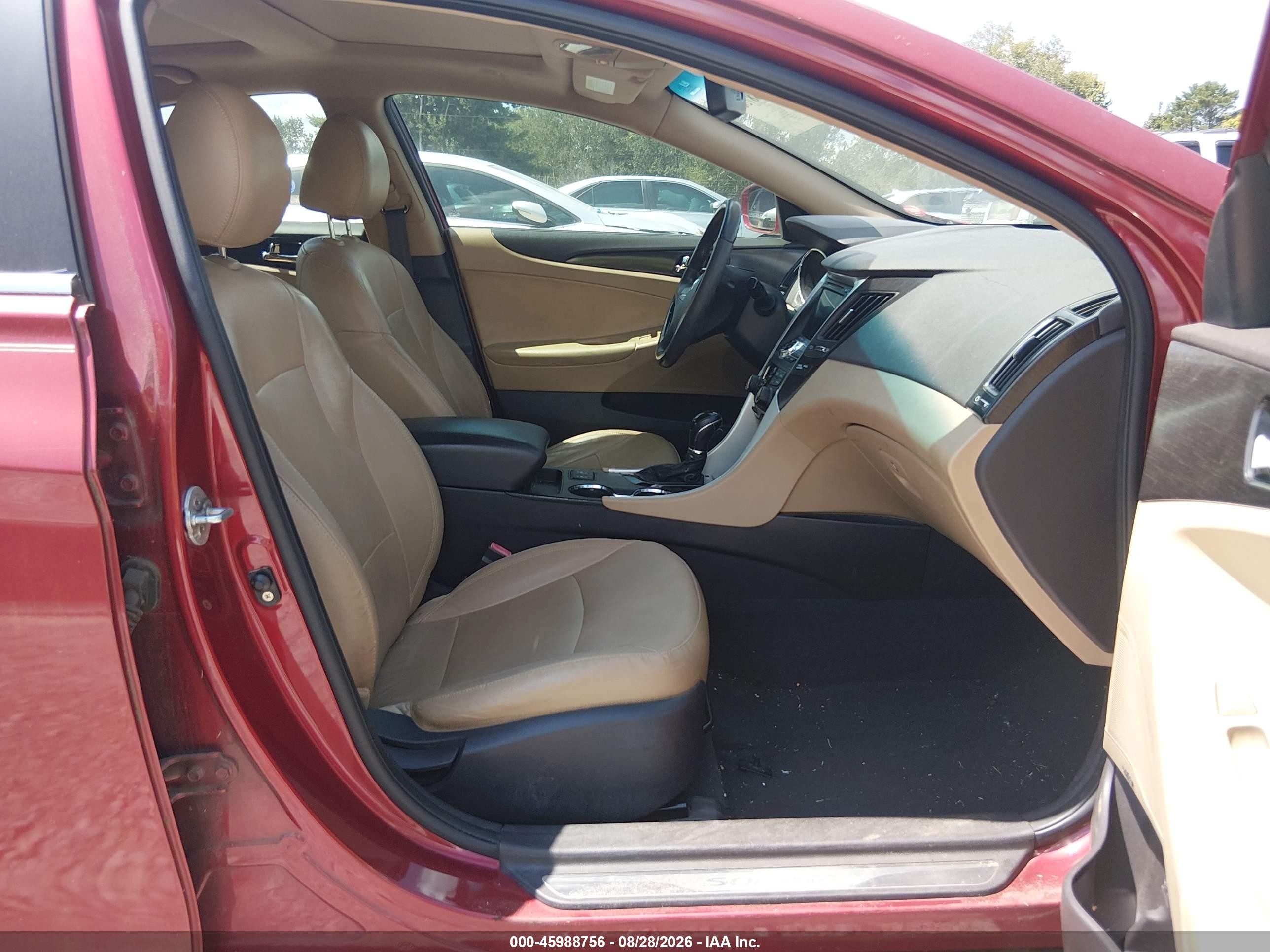 2012 Hyundai Sonata Limited Red vin: 5NPEC4AC8CH329050