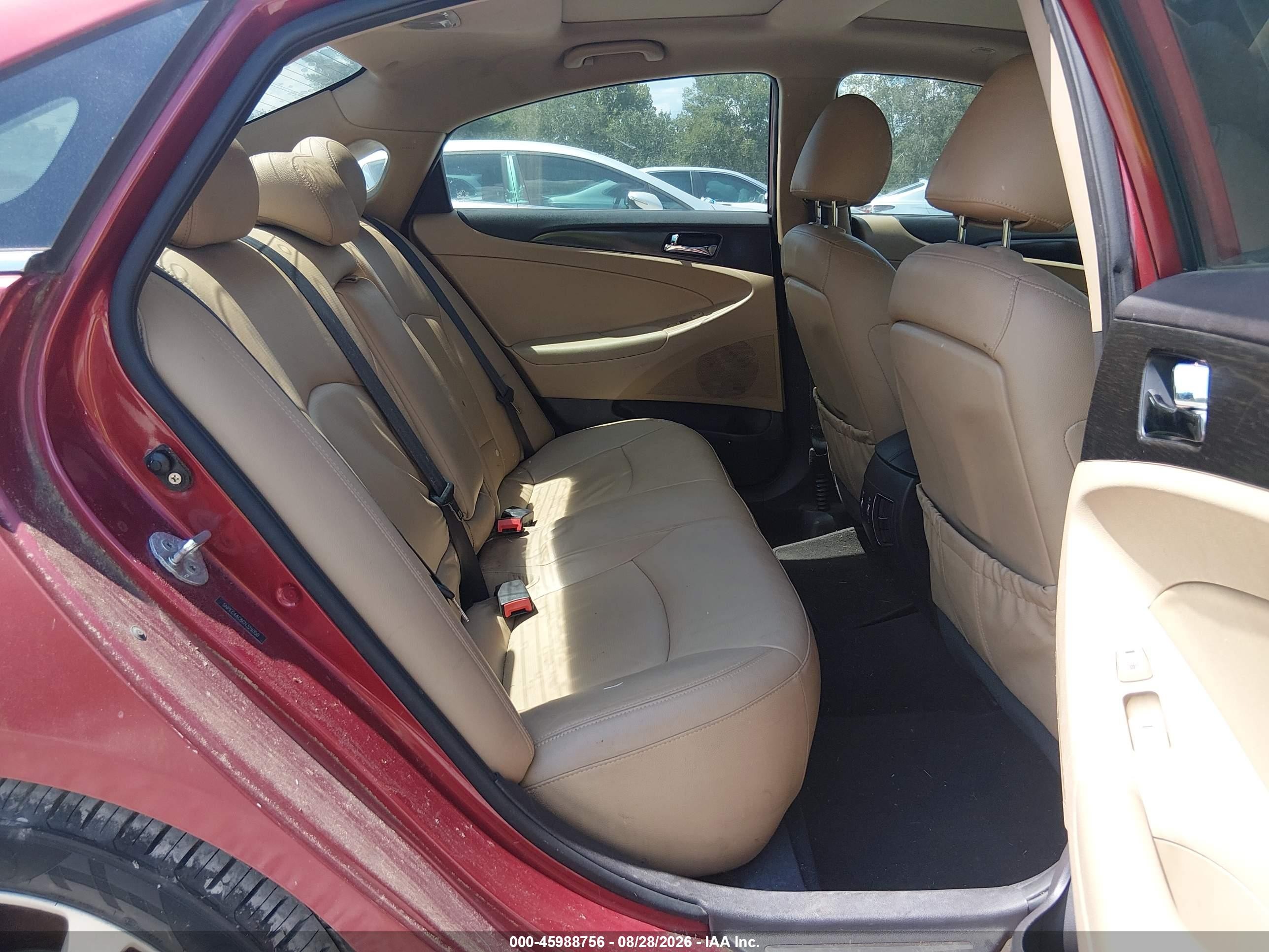 2012 Hyundai Sonata Limited Red vin: 5NPEC4AC8CH329050