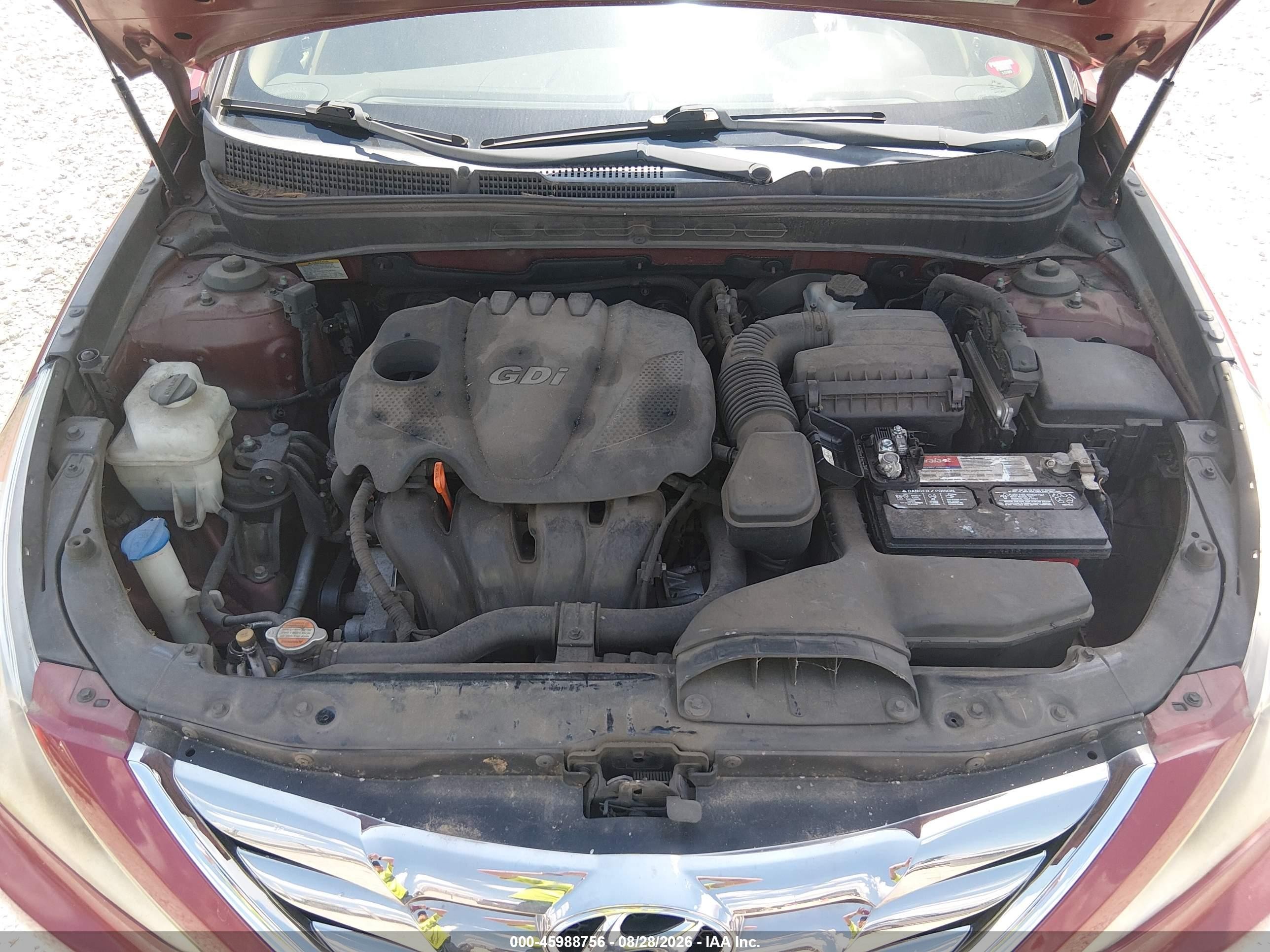 2012 Hyundai Sonata Limited Red vin: 5NPEC4AC8CH329050