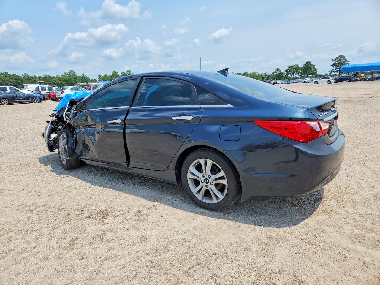 2012 Hyundai Sonata Limited Синий vin: 5NPEC4AC8CH331980