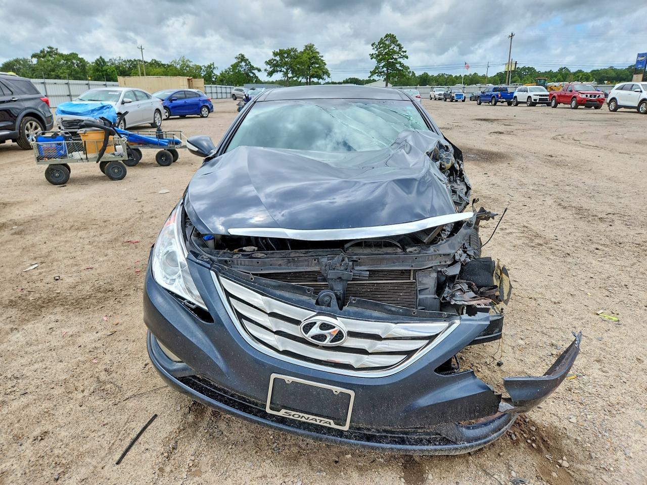 2012 Hyundai Sonata Limited Синий vin: 5NPEC4AC8CH331980