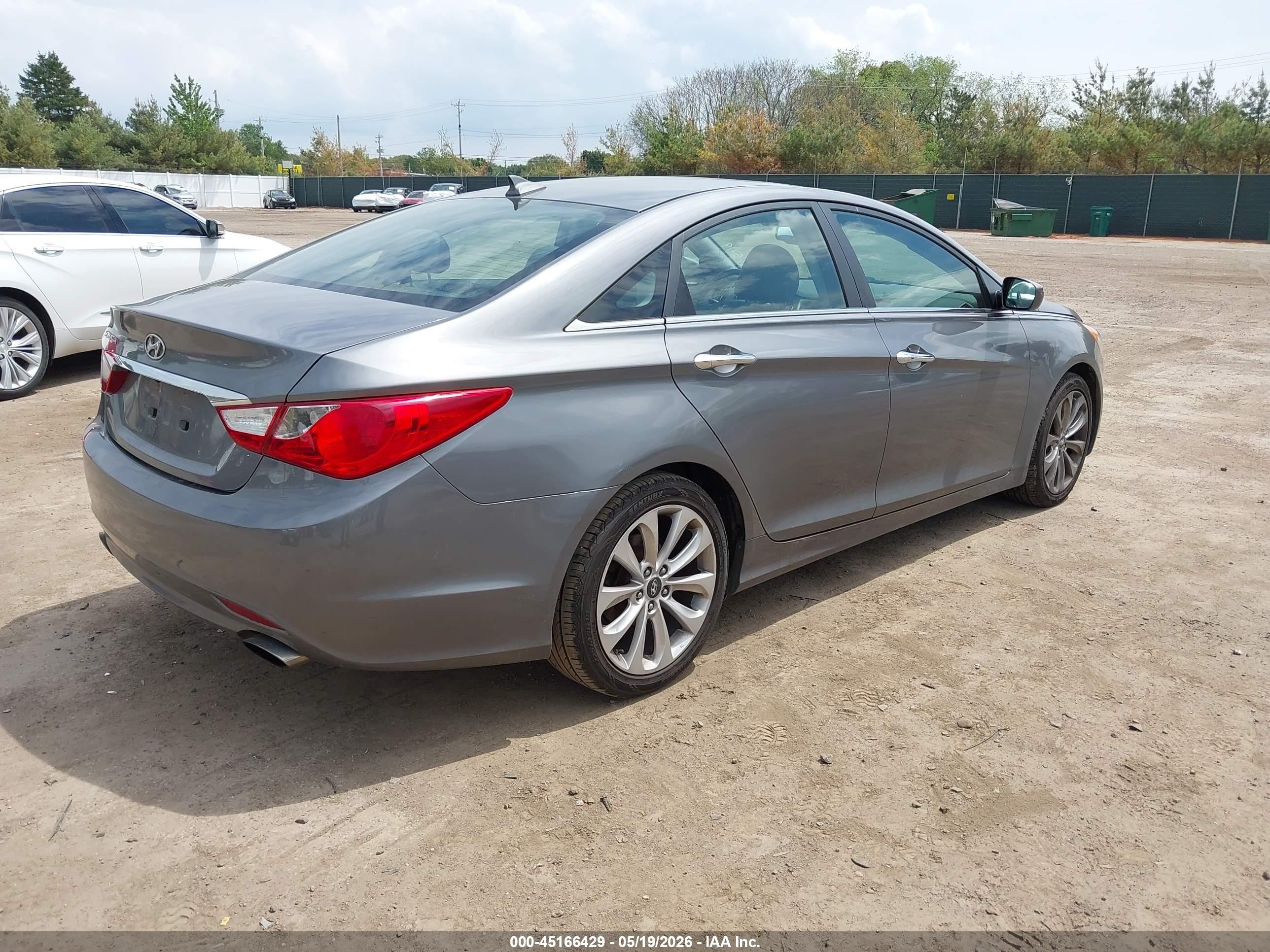2012 Hyundai Sonata Se Gray vin: 5NPEC4AC8CH343479