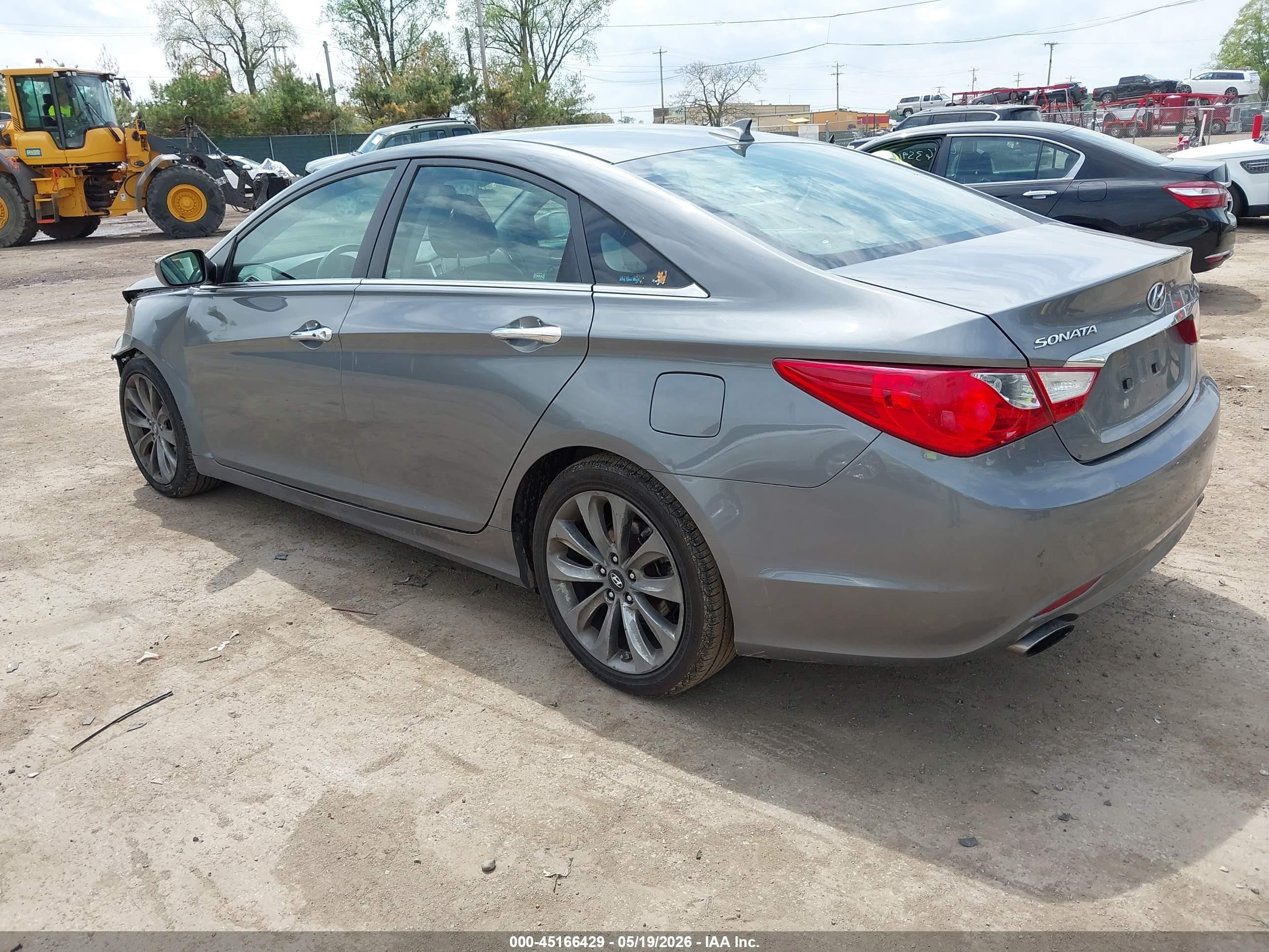 2012 Hyundai Sonata Se Gray vin: 5NPEC4AC8CH343479