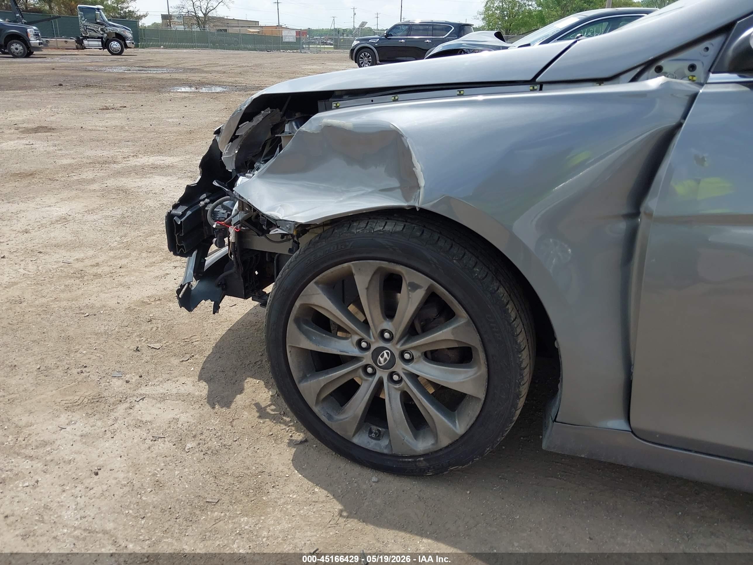 2012 Hyundai Sonata Se Gray vin: 5NPEC4AC8CH343479
