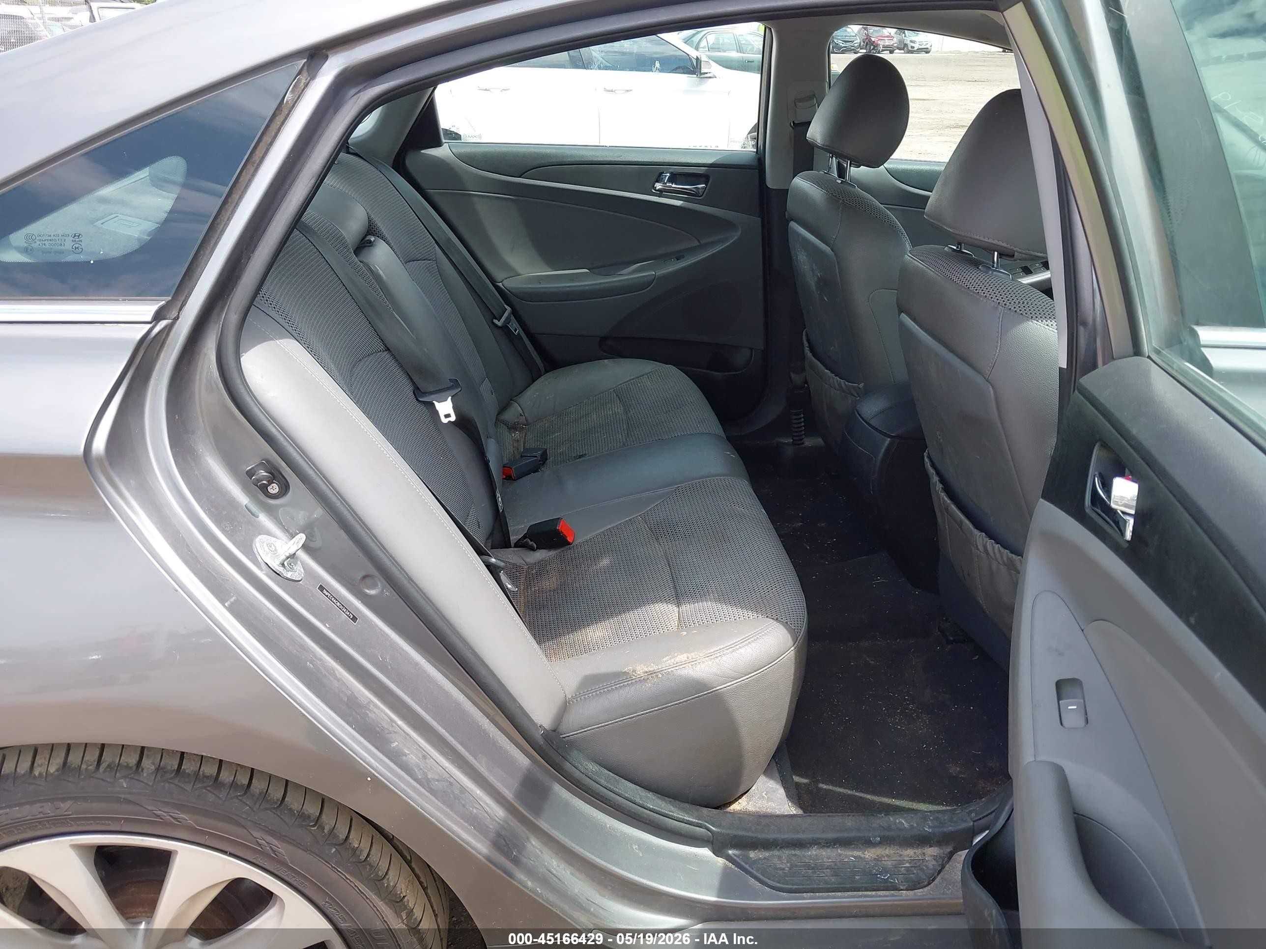 2012 Hyundai Sonata Se Gray vin: 5NPEC4AC8CH343479