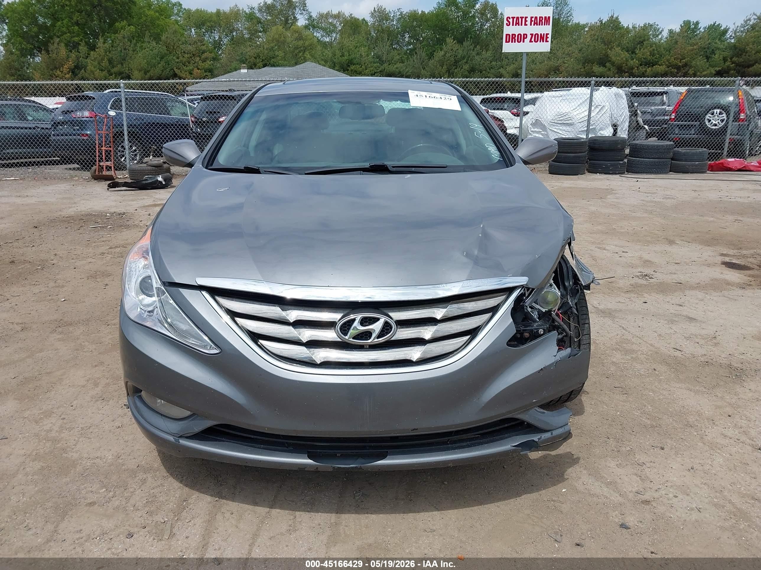 2012 Hyundai Sonata Se Gray vin: 5NPEC4AC8CH343479