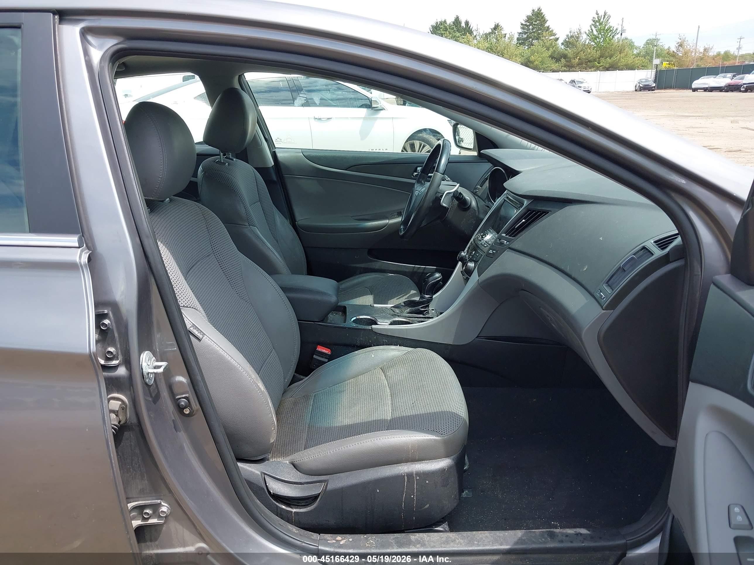 2012 Hyundai Sonata Se Gray vin: 5NPEC4AC8CH343479