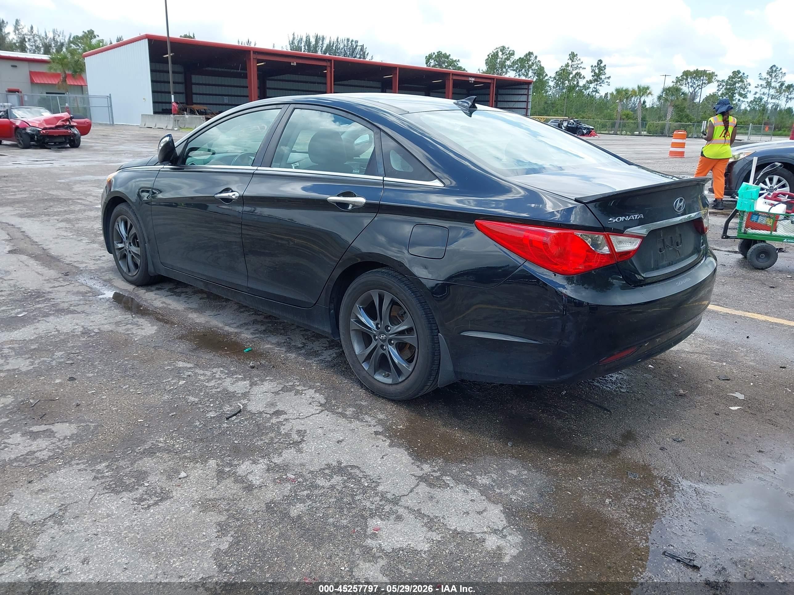2012 Hyundai Sonata Limited Black vin: 5NPEC4AC8CH350819