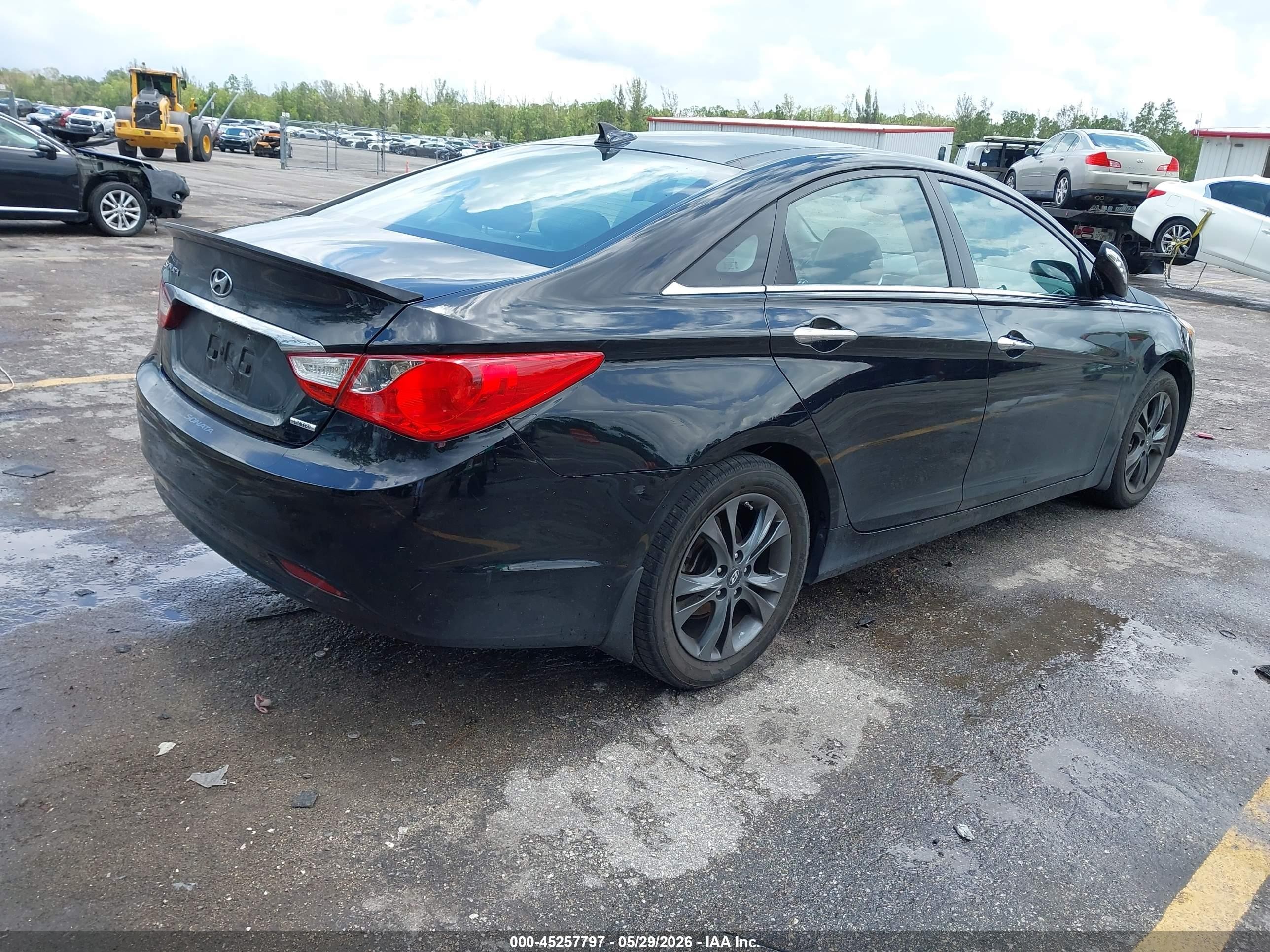 2012 Hyundai Sonata Limited Black vin: 5NPEC4AC8CH350819