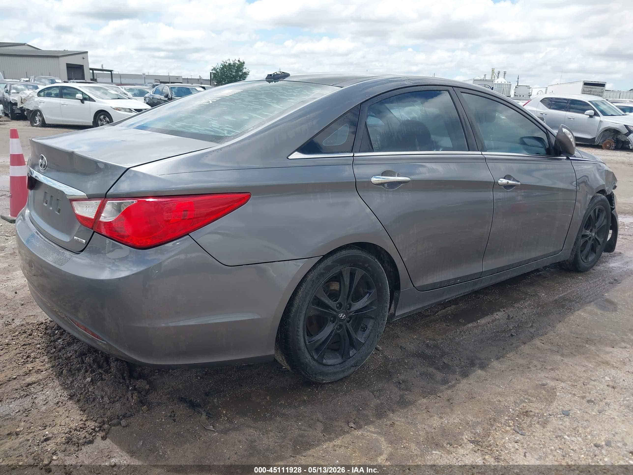 2012 Hyundai Sonata Limited Gray vin: 5NPEC4AC8CH379124