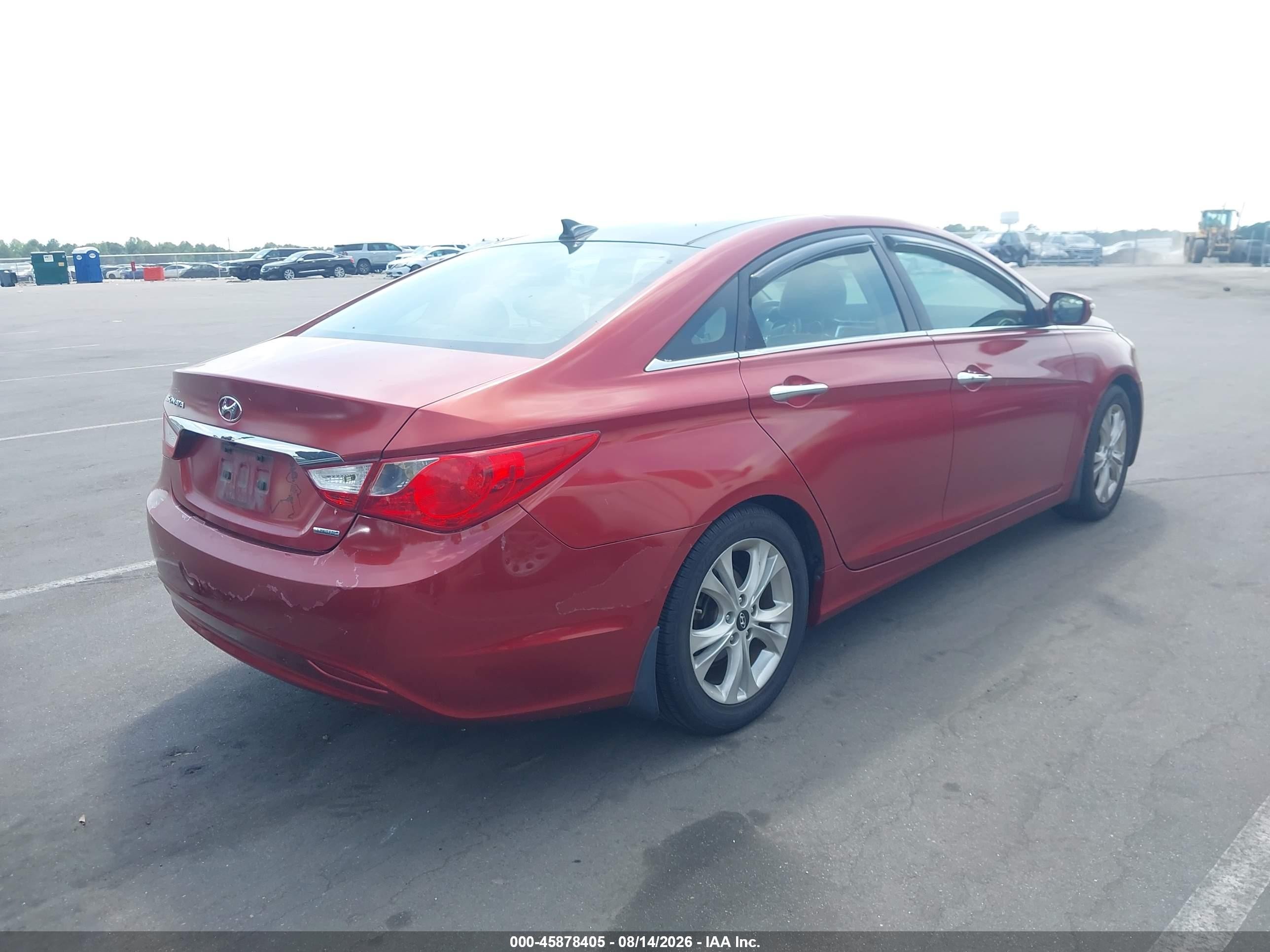 2012 Hyundai Sonata Limited Red vin: 5NPEC4AC8CH389684