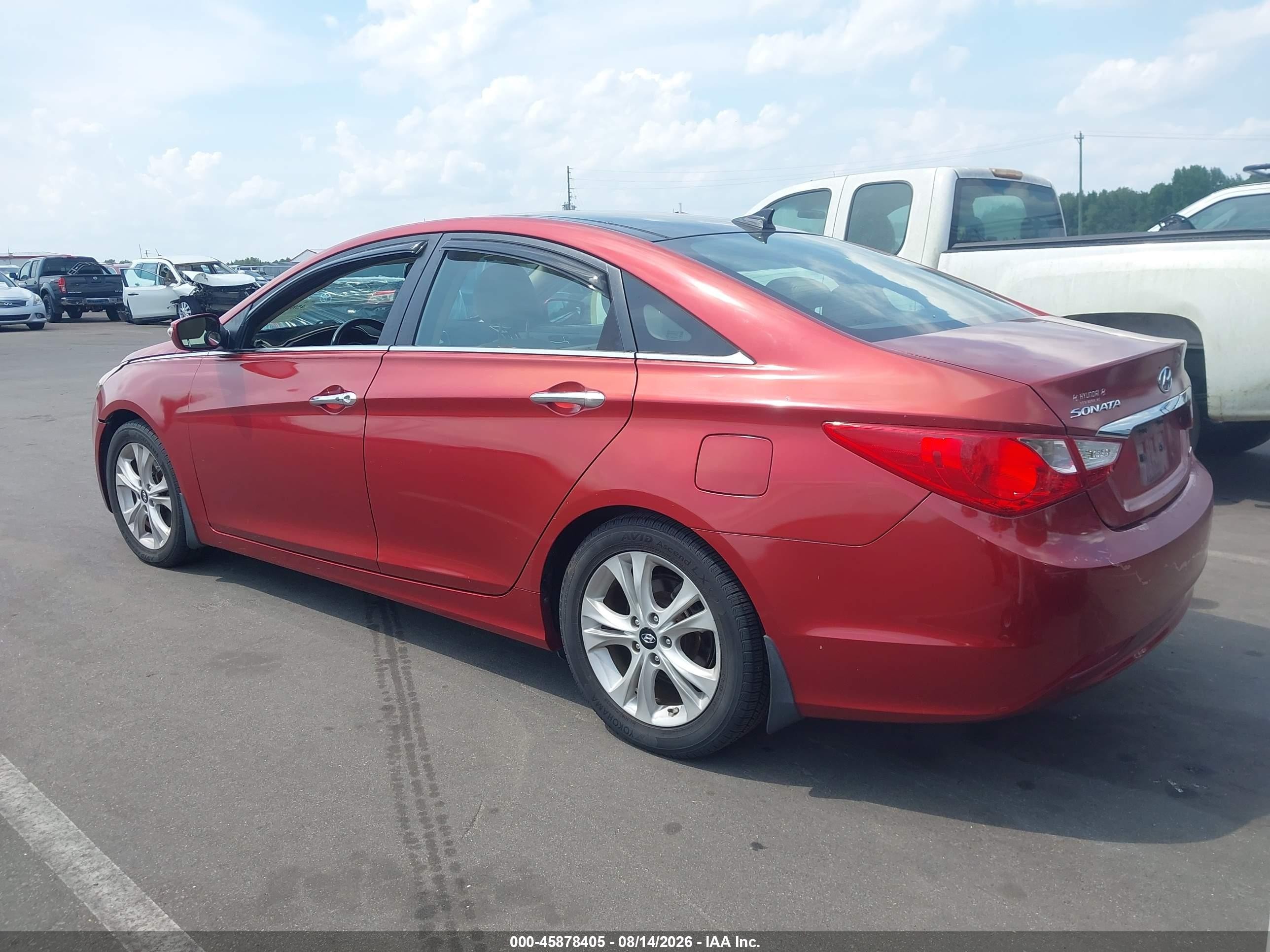2012 Hyundai Sonata Limited Red vin: 5NPEC4AC8CH389684