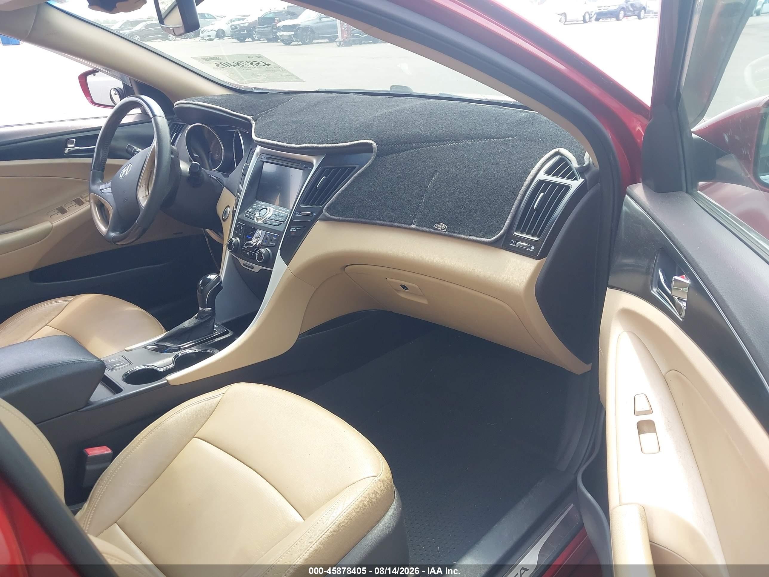2012 Hyundai Sonata Limited Red vin: 5NPEC4AC8CH389684