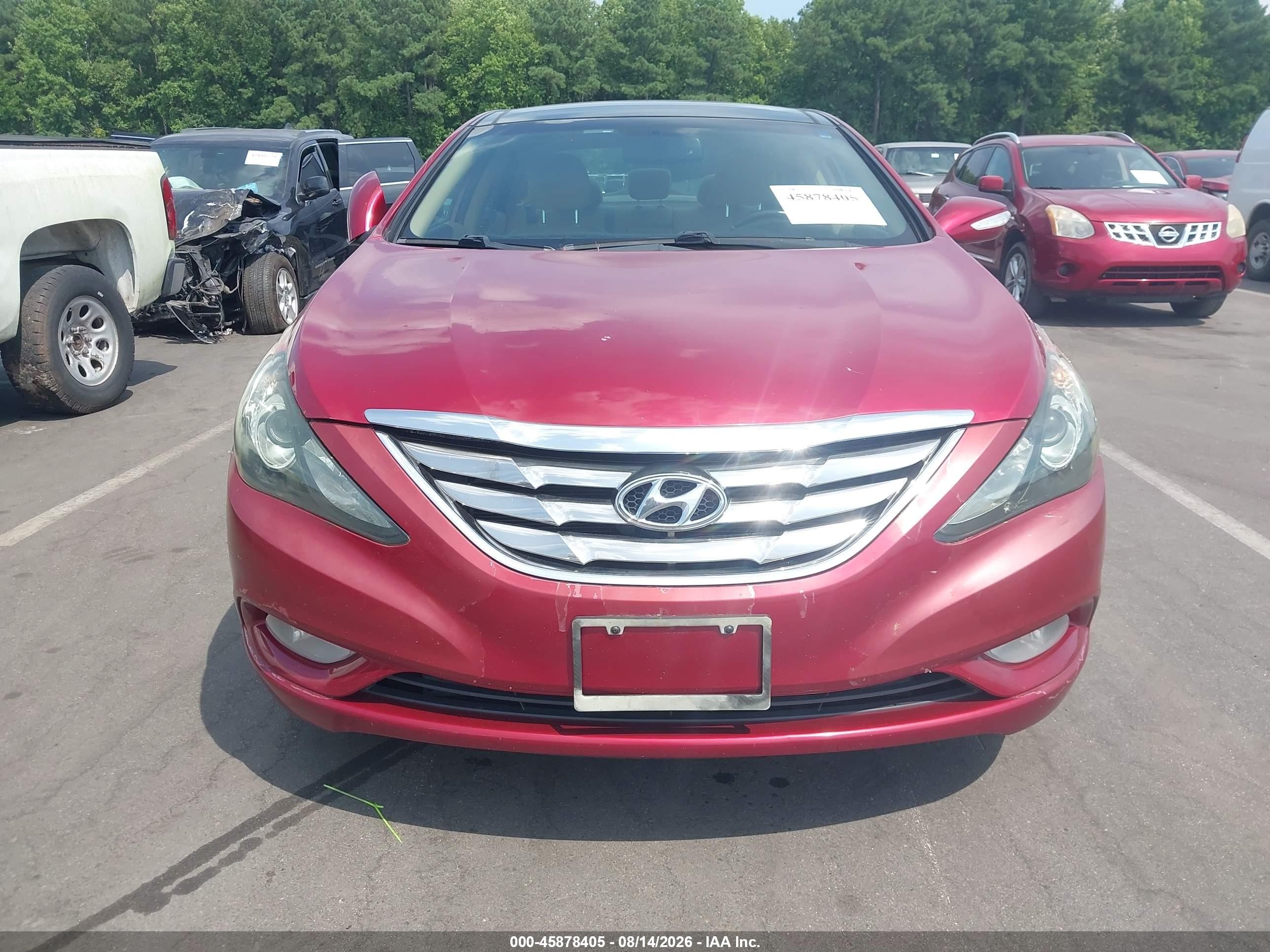 2012 Hyundai Sonata Limited Red vin: 5NPEC4AC8CH389684