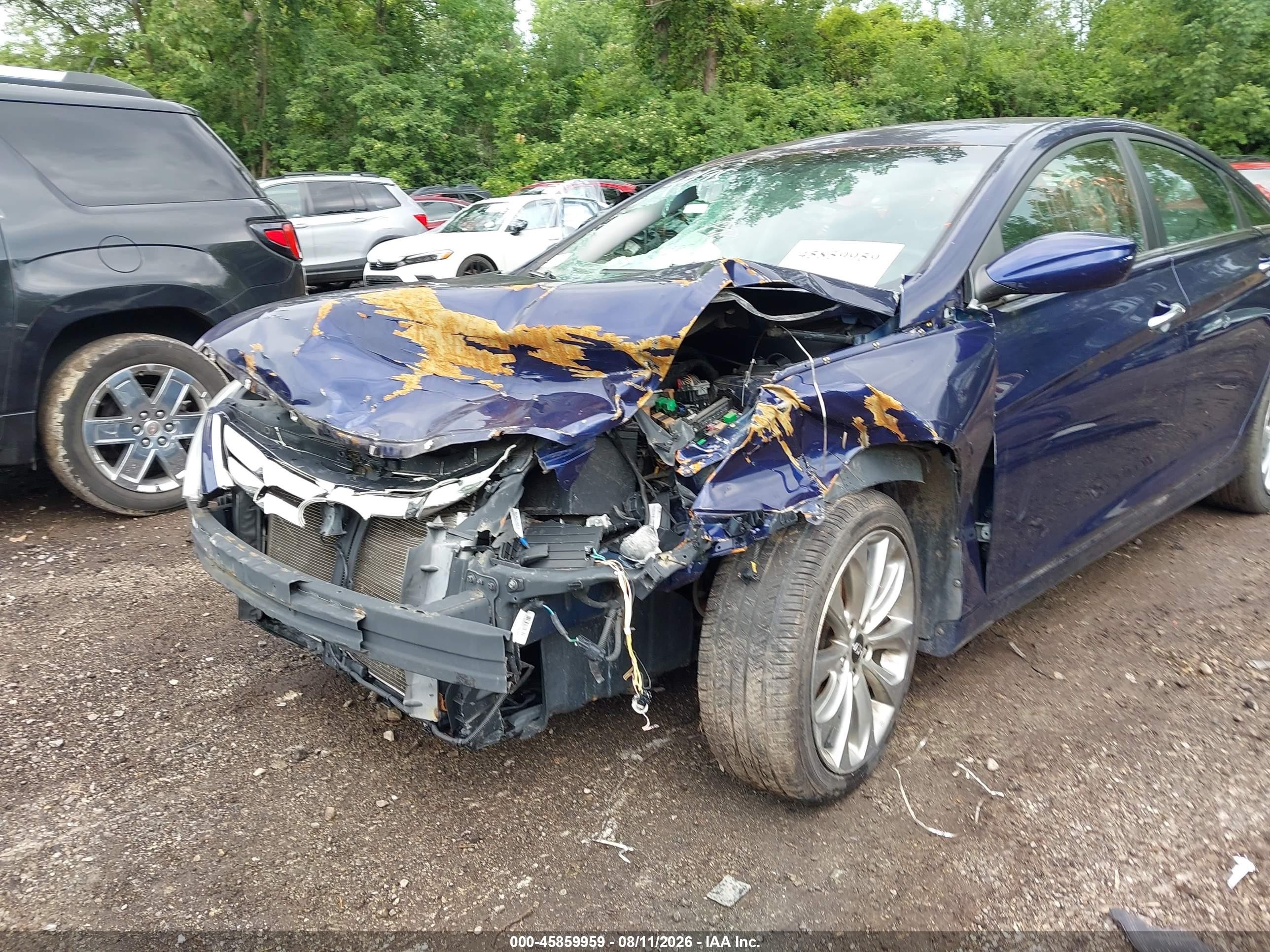 2012 Hyundai Sonata Se Blue vin: 5NPEC4AC8CH442299