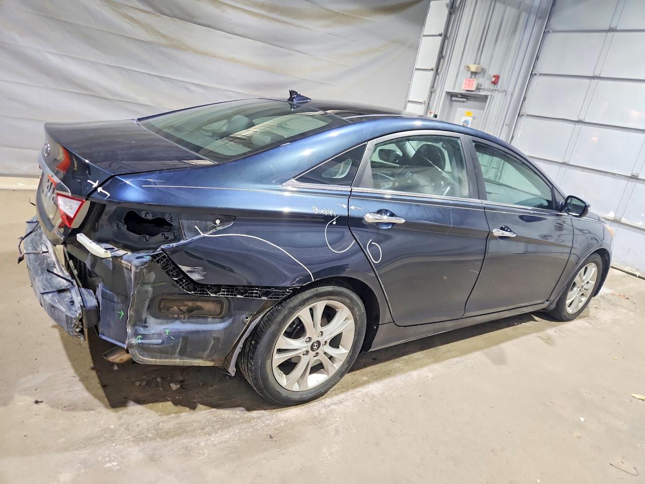 2012 Hyundai Sonata Limited Blue vin: 5NPEC4AC8CH456025