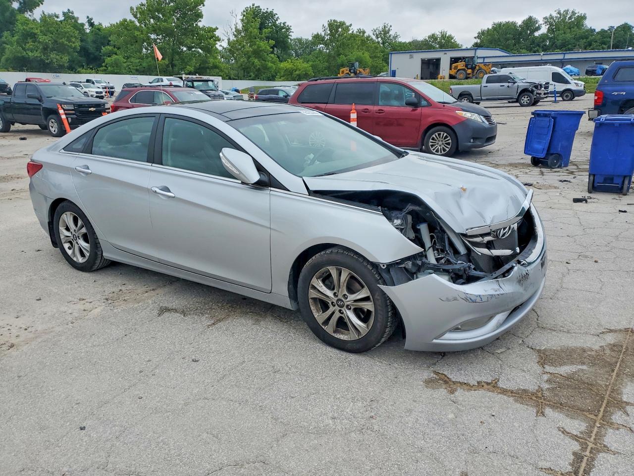 2012 Hyundai Sonata Limited Silver vin: 5NPEC4AC8CH489669