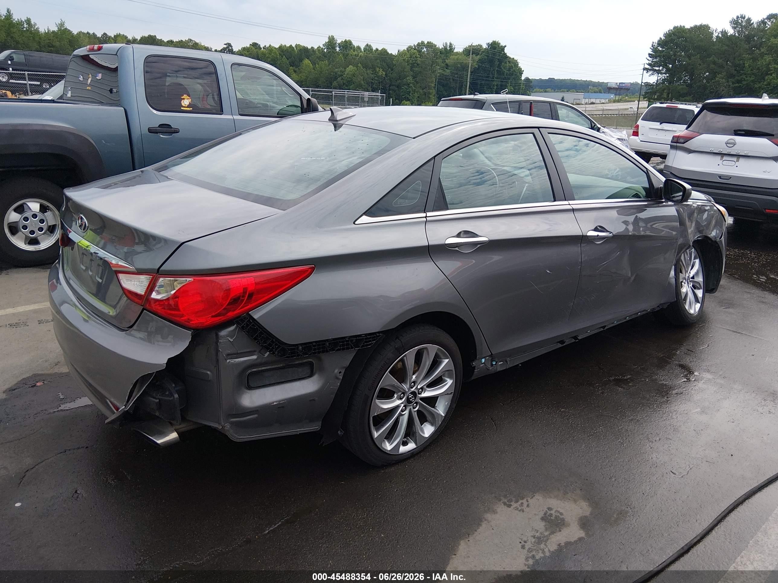 2013 Hyundai Sonata Se Silver vin: 5NPEC4AC8DH505354