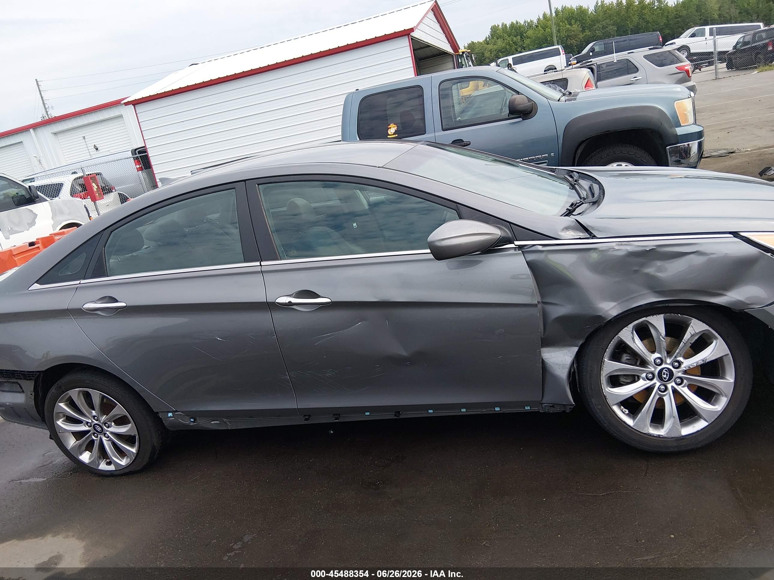 2013 Hyundai Sonata Se Silver vin: 5NPEC4AC8DH505354